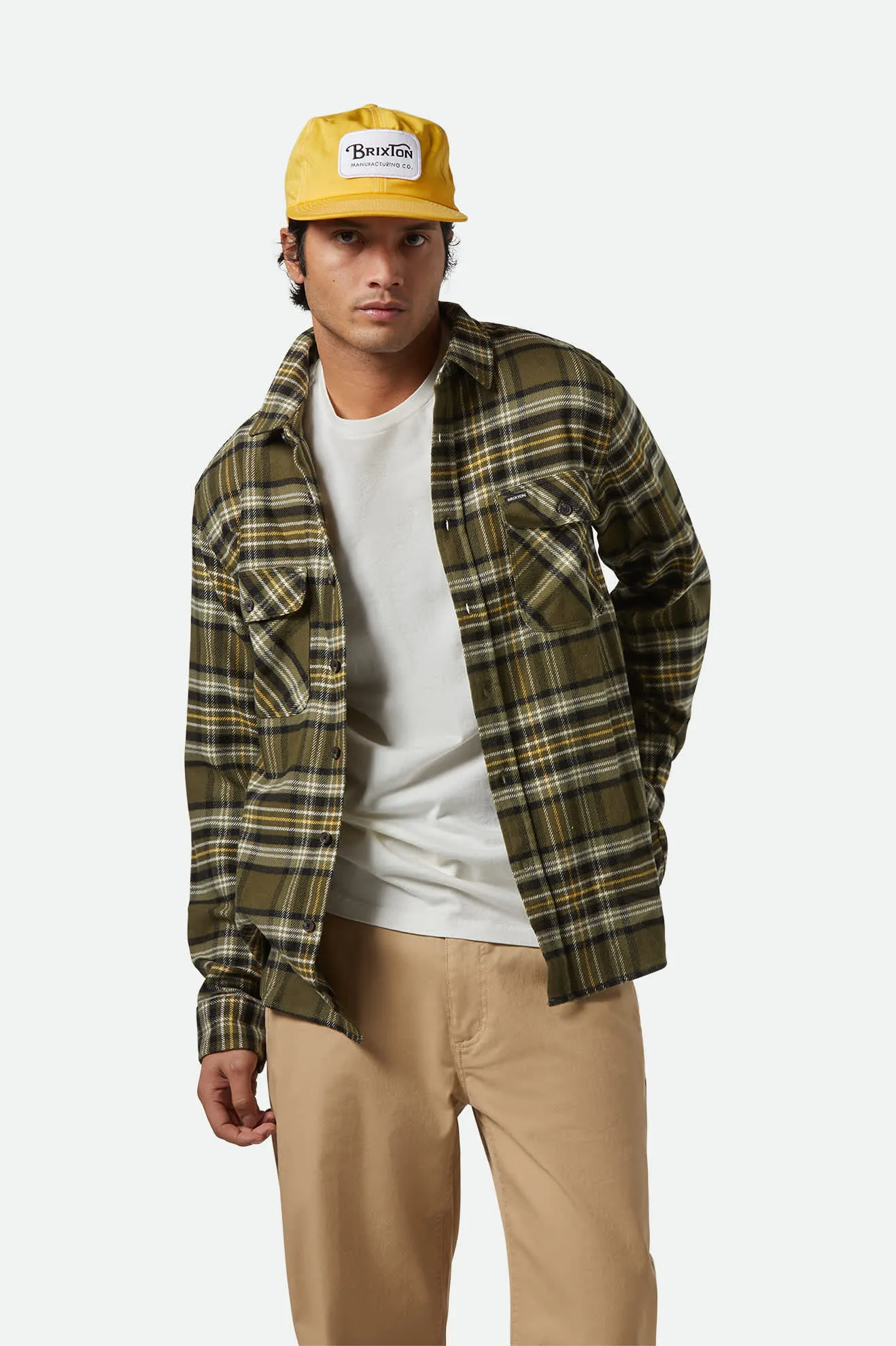 Bowery L/S Flannel - Ivy Green/Olive Surplus/Black