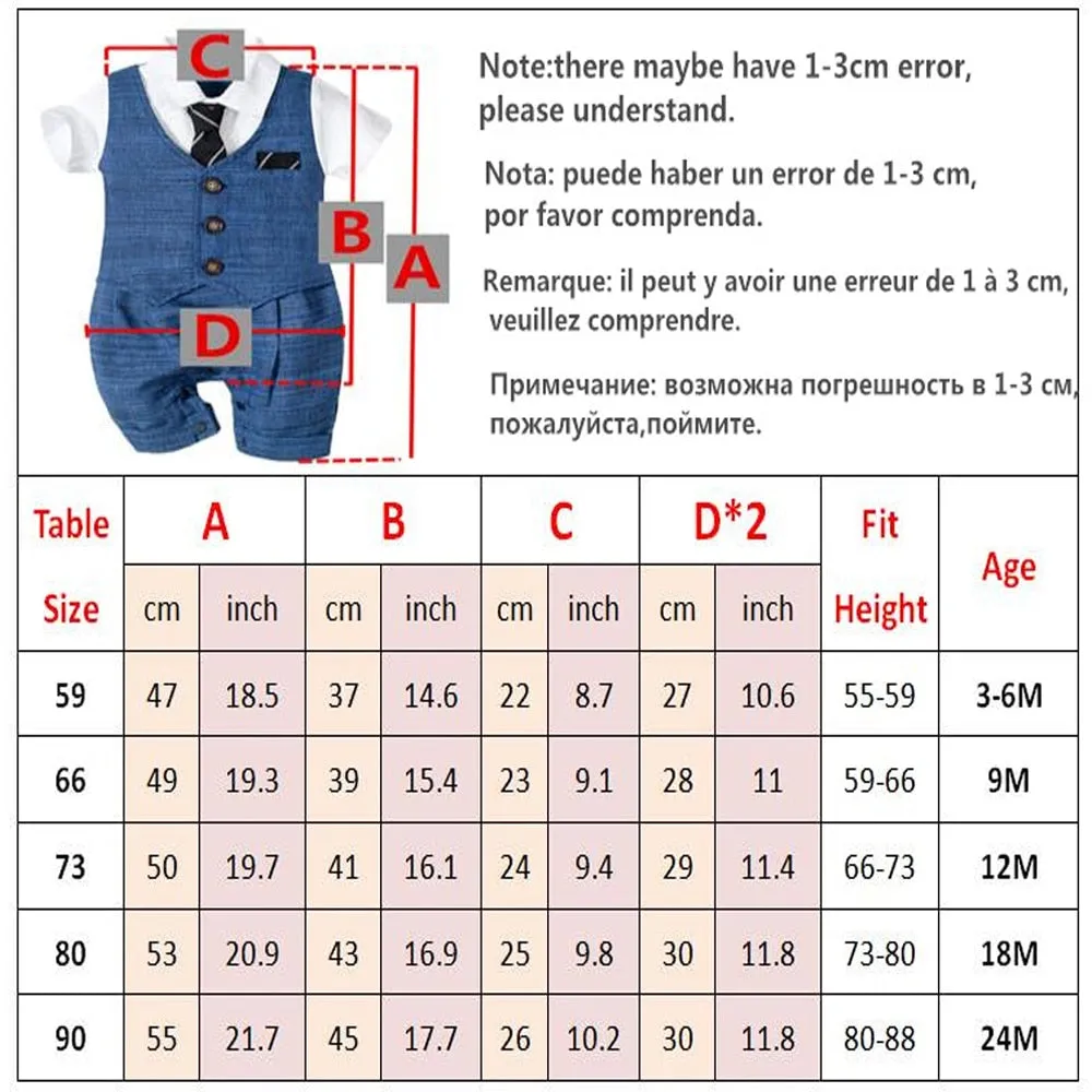 Boys' Summer Cotton Party Suit with Buttons and Tie - Patchwork, Striped