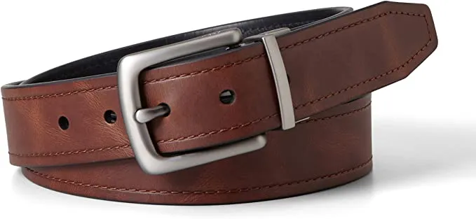 Brand new Fossil Men's Parker Reversible Belt, Sz 42/105! 100% Leather! Reverses from Brown to Black!