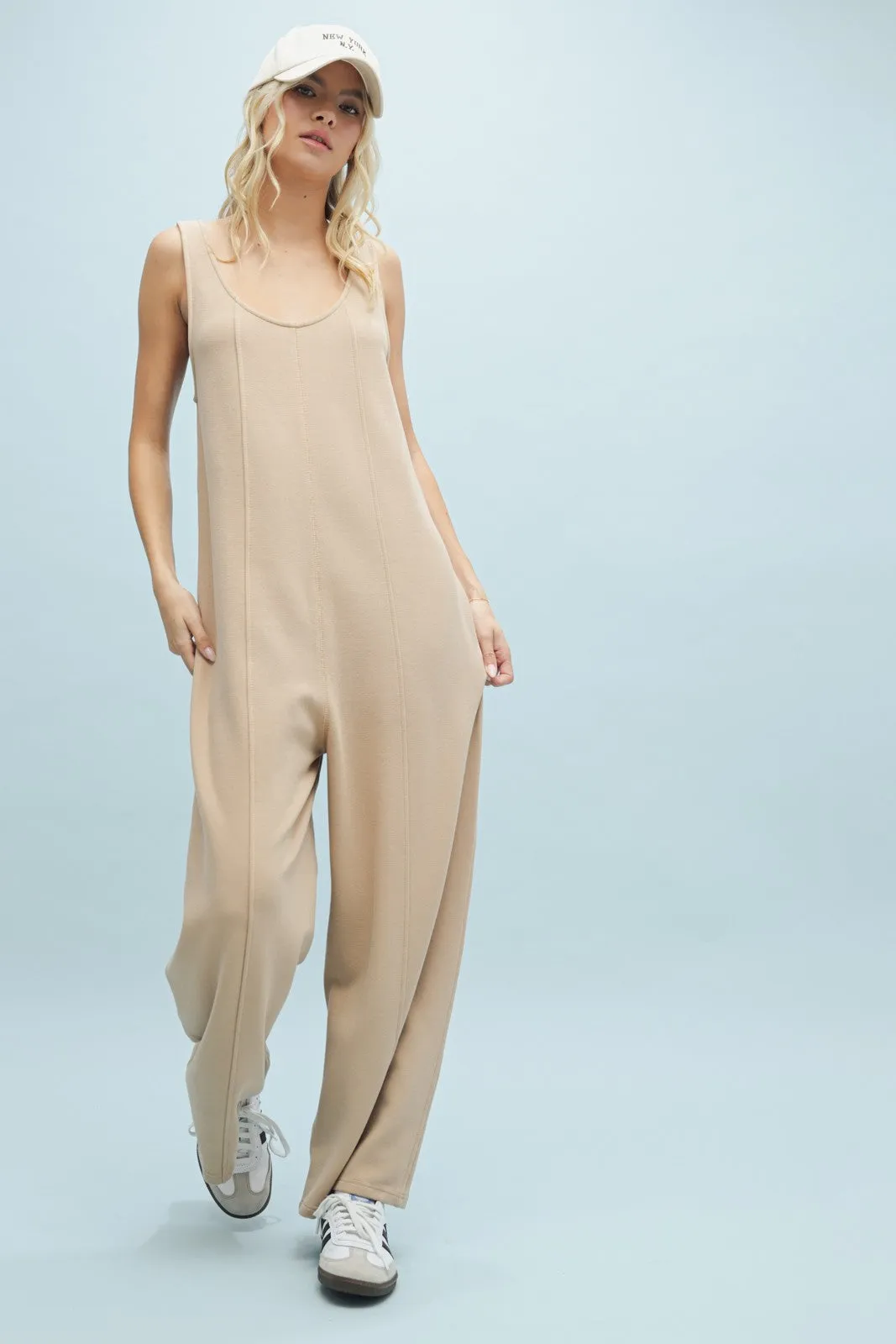 Bridget Ribbed Knit Jumpsuit