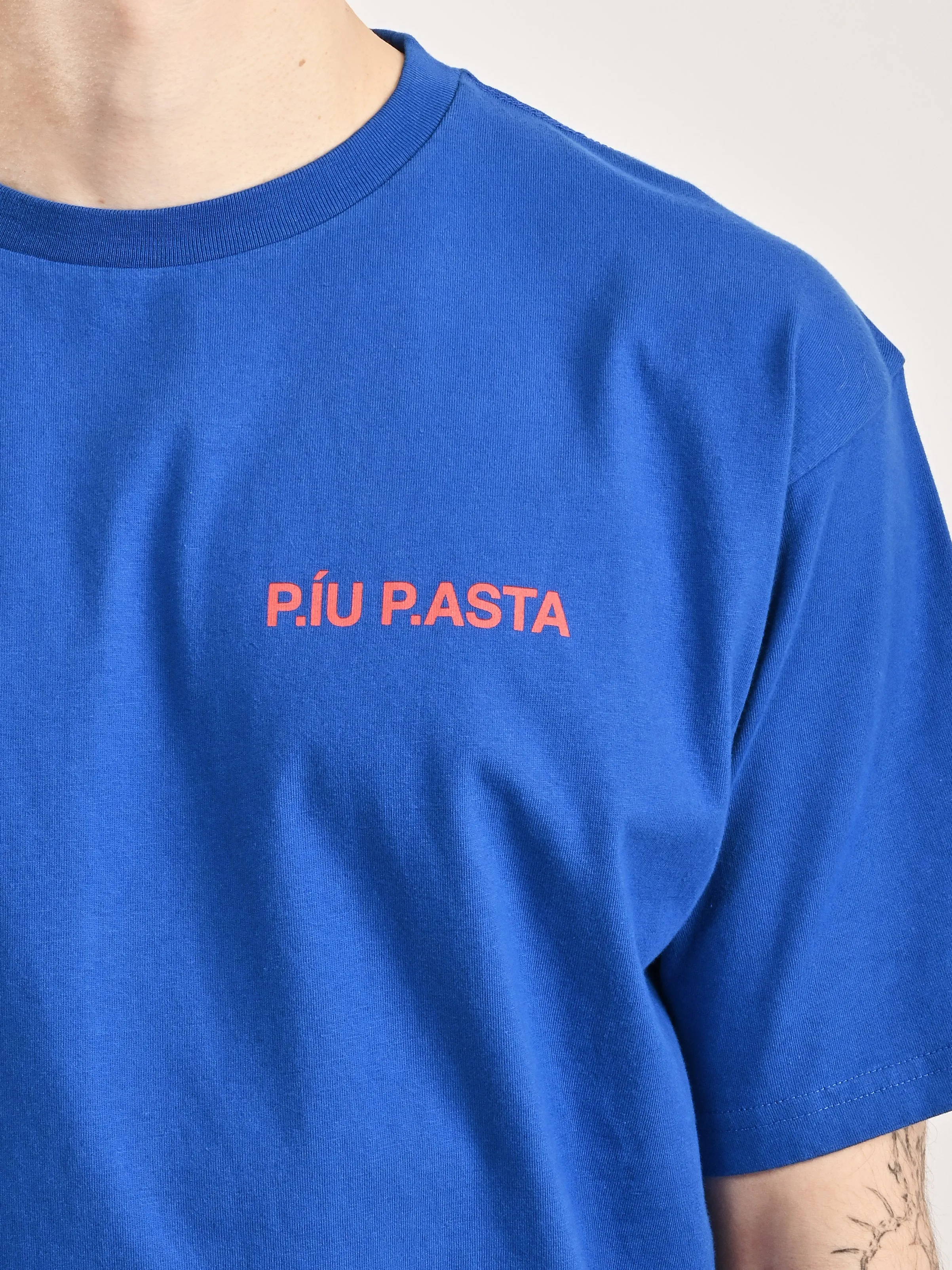 Bright Blue I Love Spaghetti 2 T-Shirt
