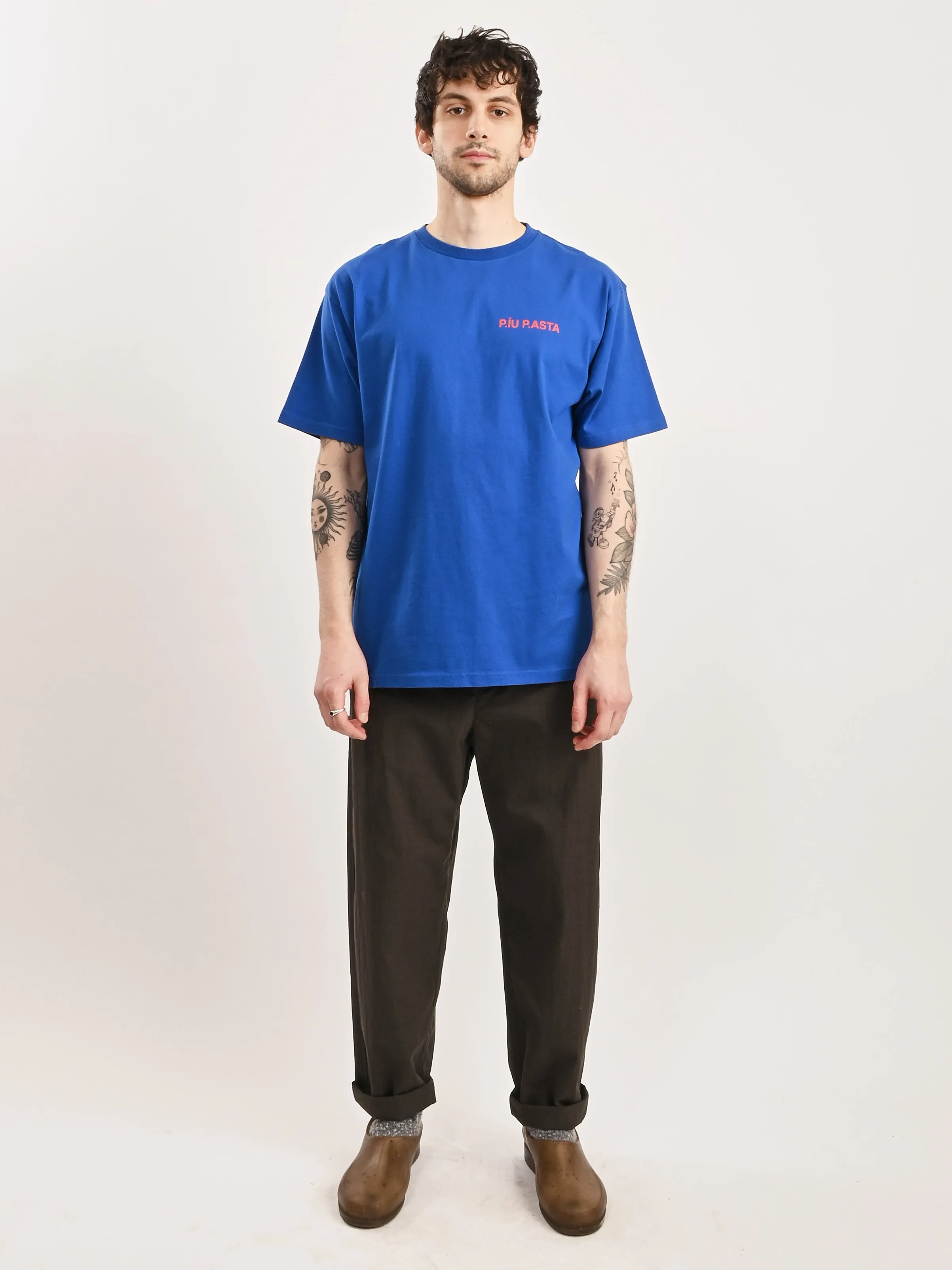 Bright Blue I Love Spaghetti 2 T-Shirt