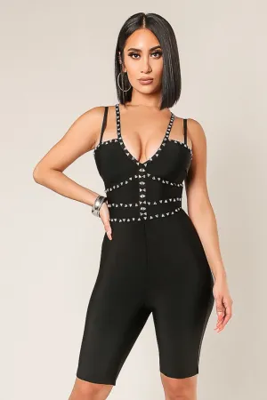 Britney Rose Studded Romper