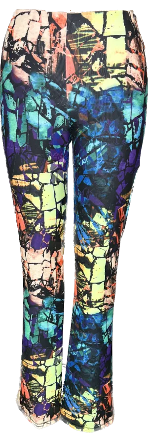 Broken Mirrors Bootleg Pants