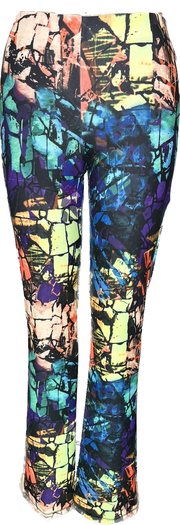 Broken Mirrors Bootleg Pants