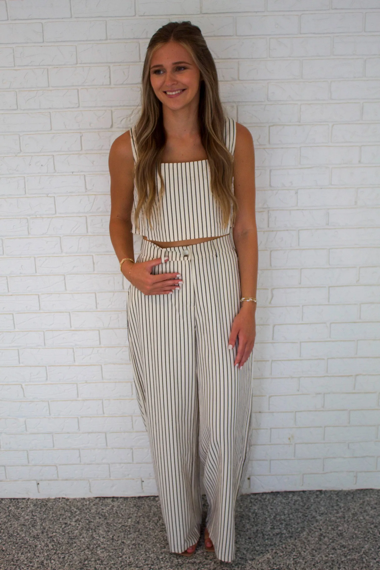 Brooke Striped Two-Piece Set