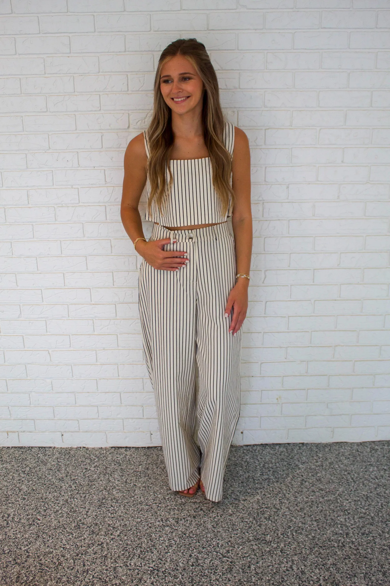 Brooke Striped Two-Piece Set