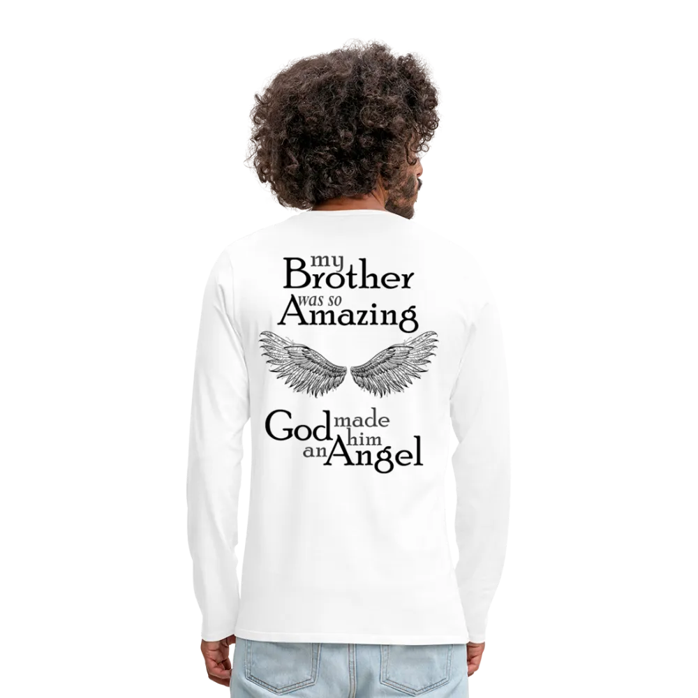 Brother Amazing Angel Sister of an Angel Men's Premium Long Sleeve T-Shirt