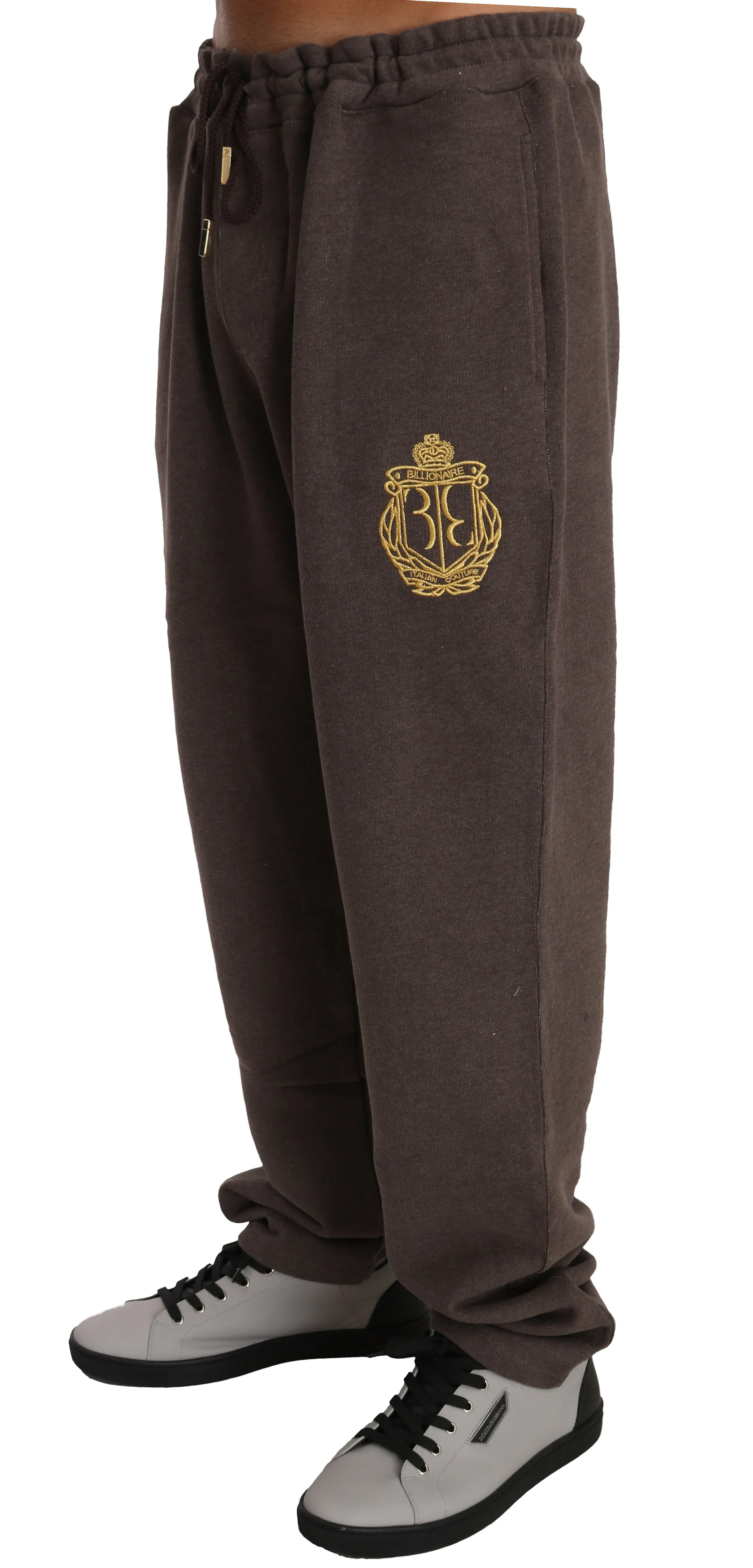 Brown Cotton Sweater Pants Tracksuit