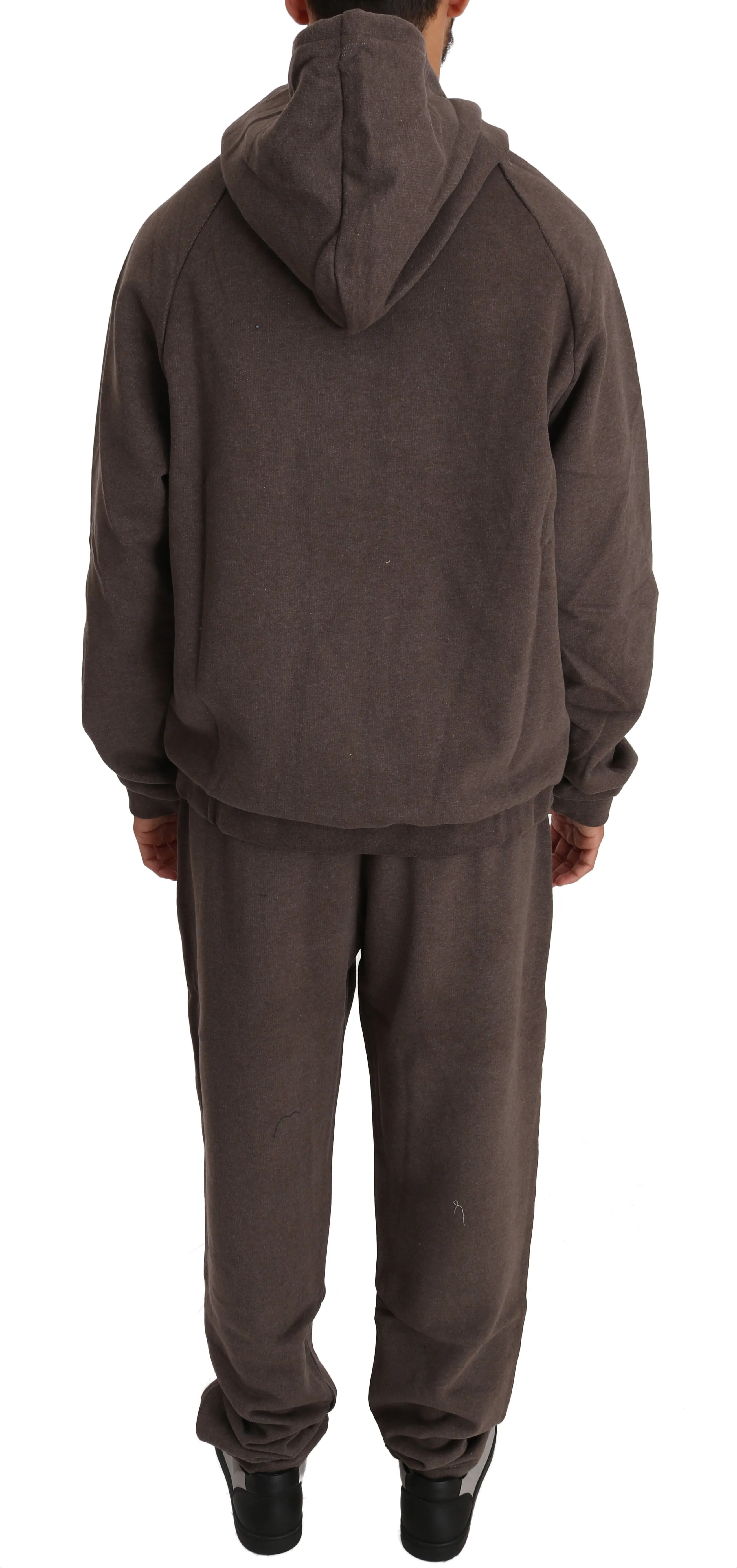 Brown Cotton Sweater Pants Tracksuit
