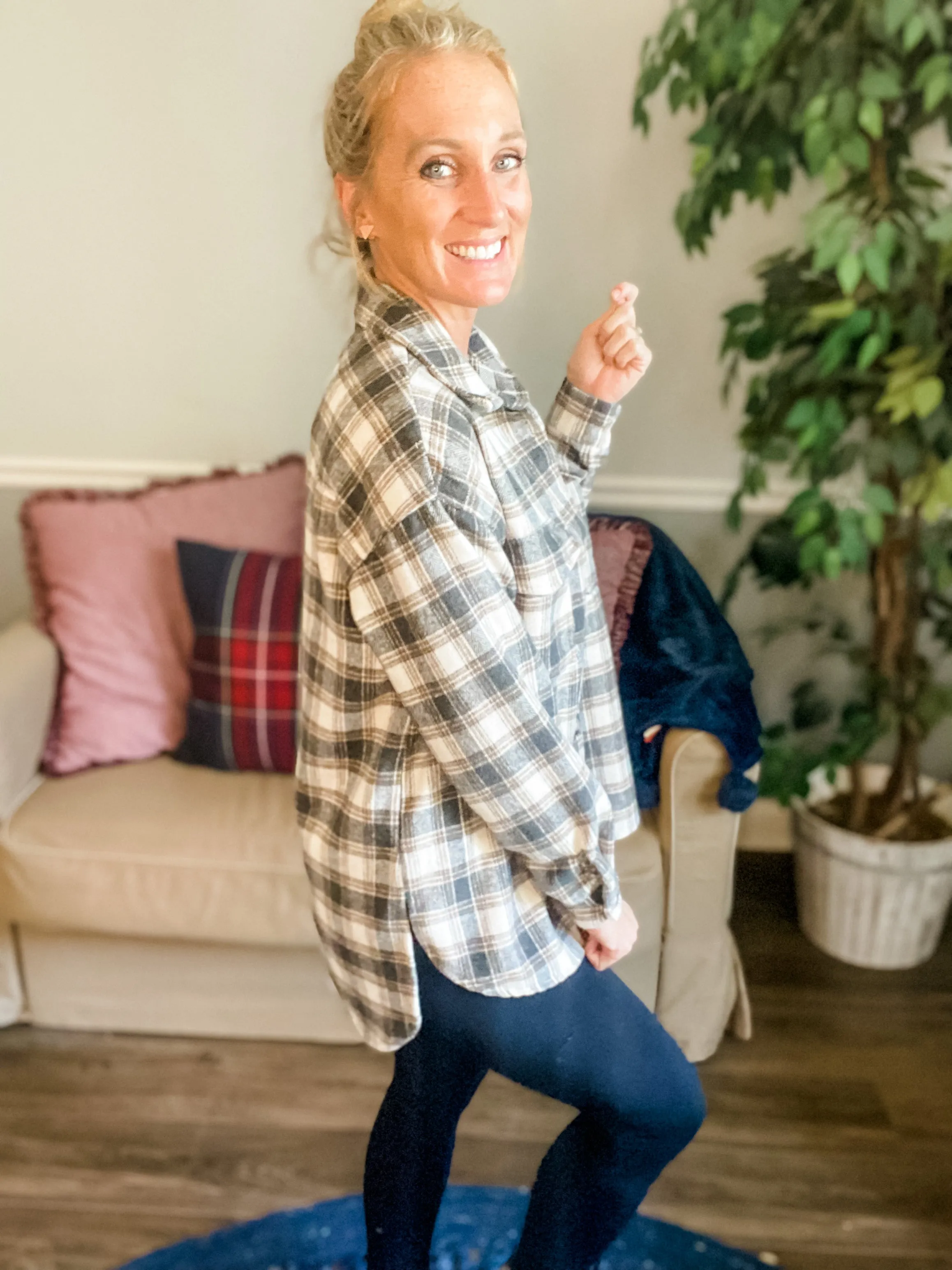 Brown Plaid Shacket