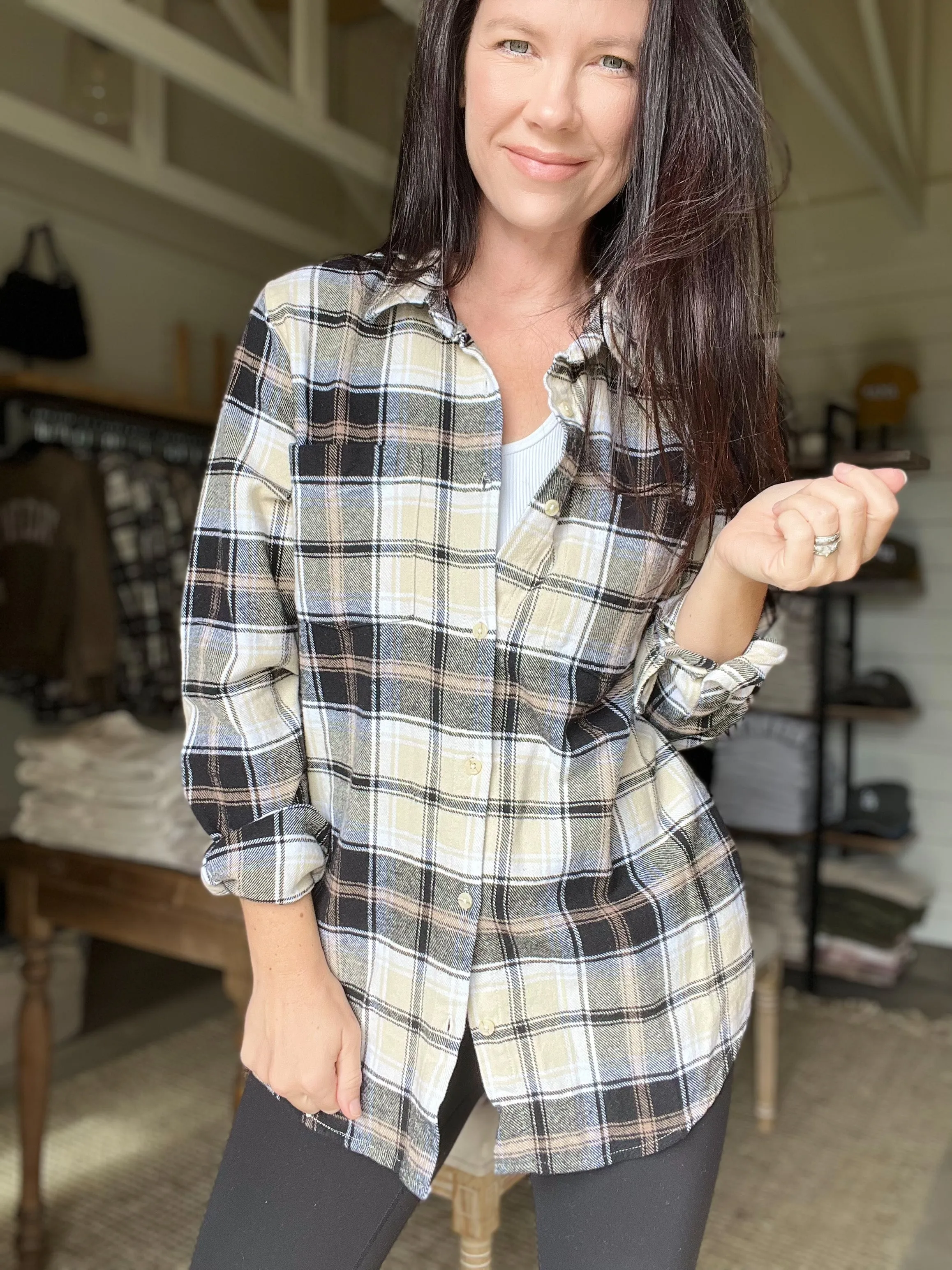 Bryce Plaid Top