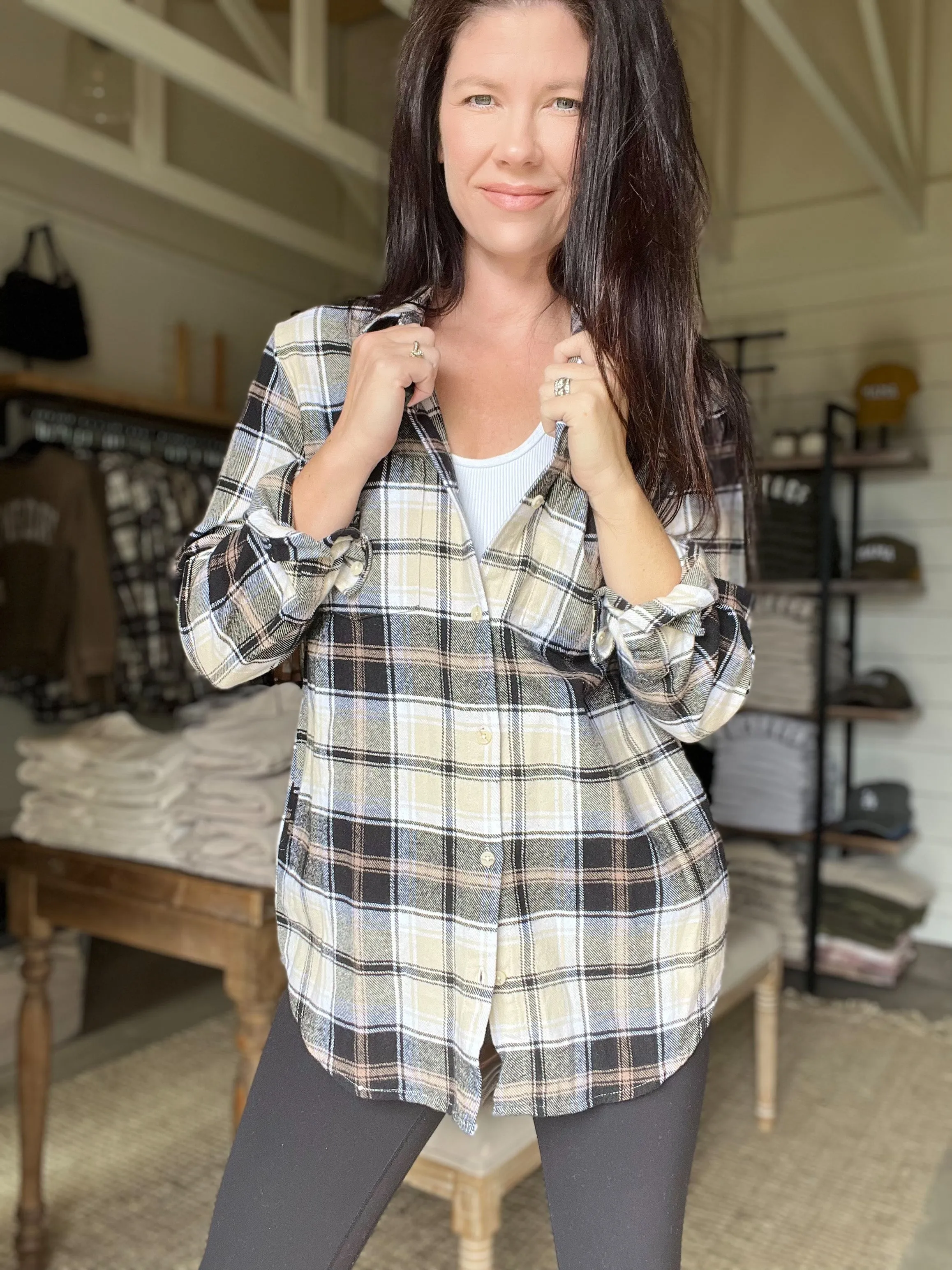 Bryce Plaid Top