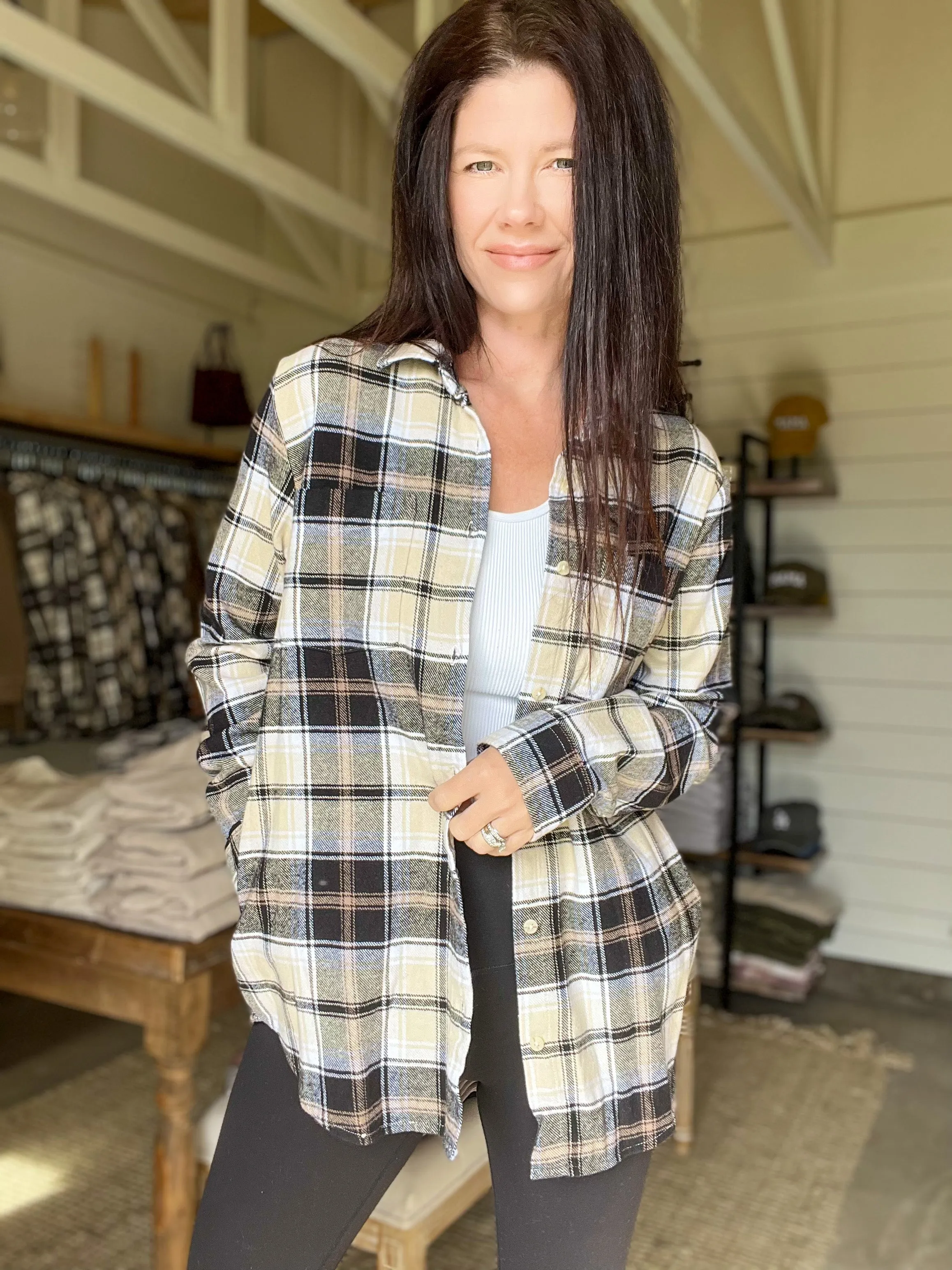 Bryce Plaid Top