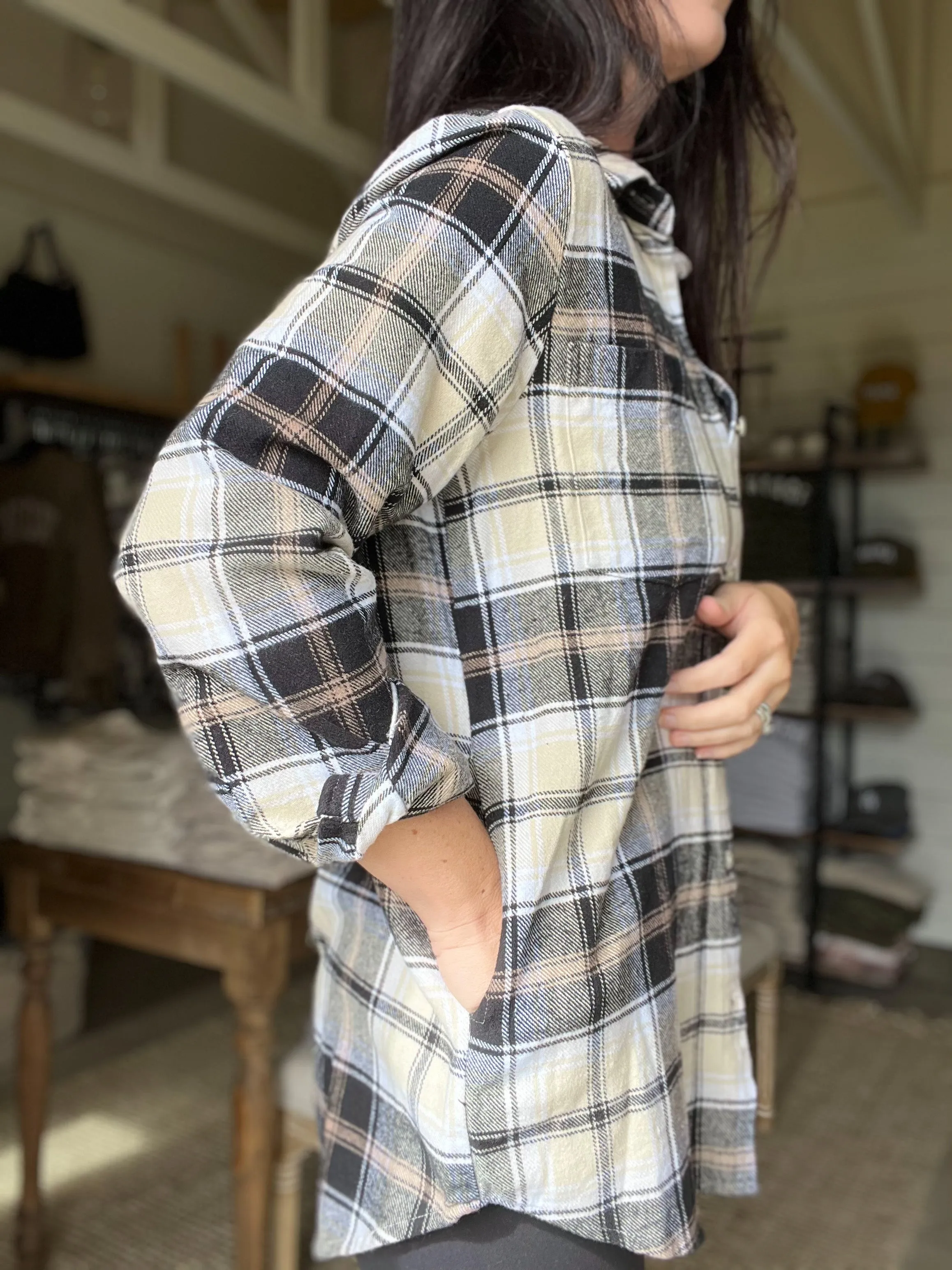 Bryce Plaid Top