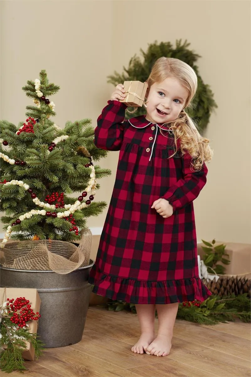 Buffalo Check Flannel Nightgown