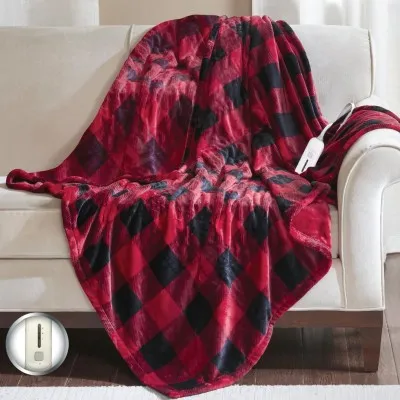 Buffalo Plaid Electric Heated Throw