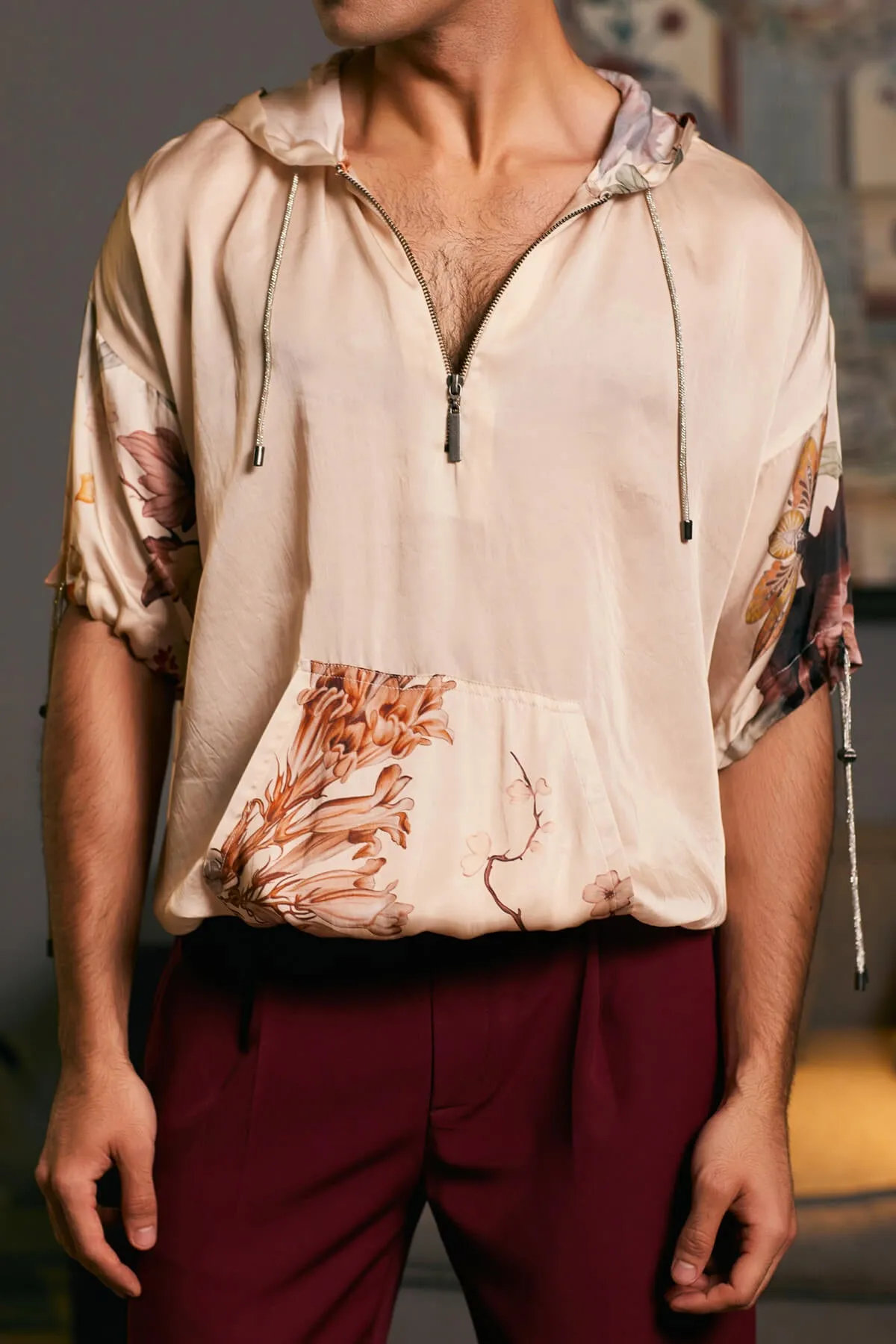 Bumble bee bamberg satin printed jumper