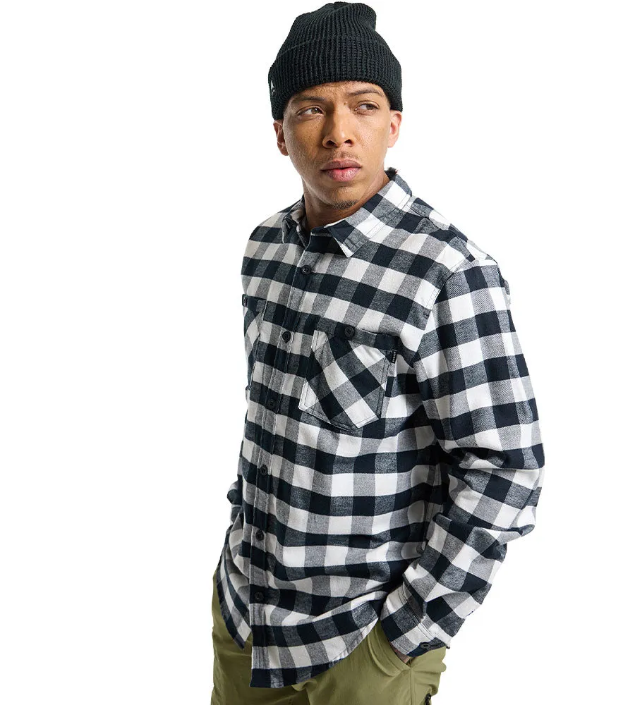 Burton Men's Favorite Long Sleeve Flannel Stout White Buffalo Plaid 2025