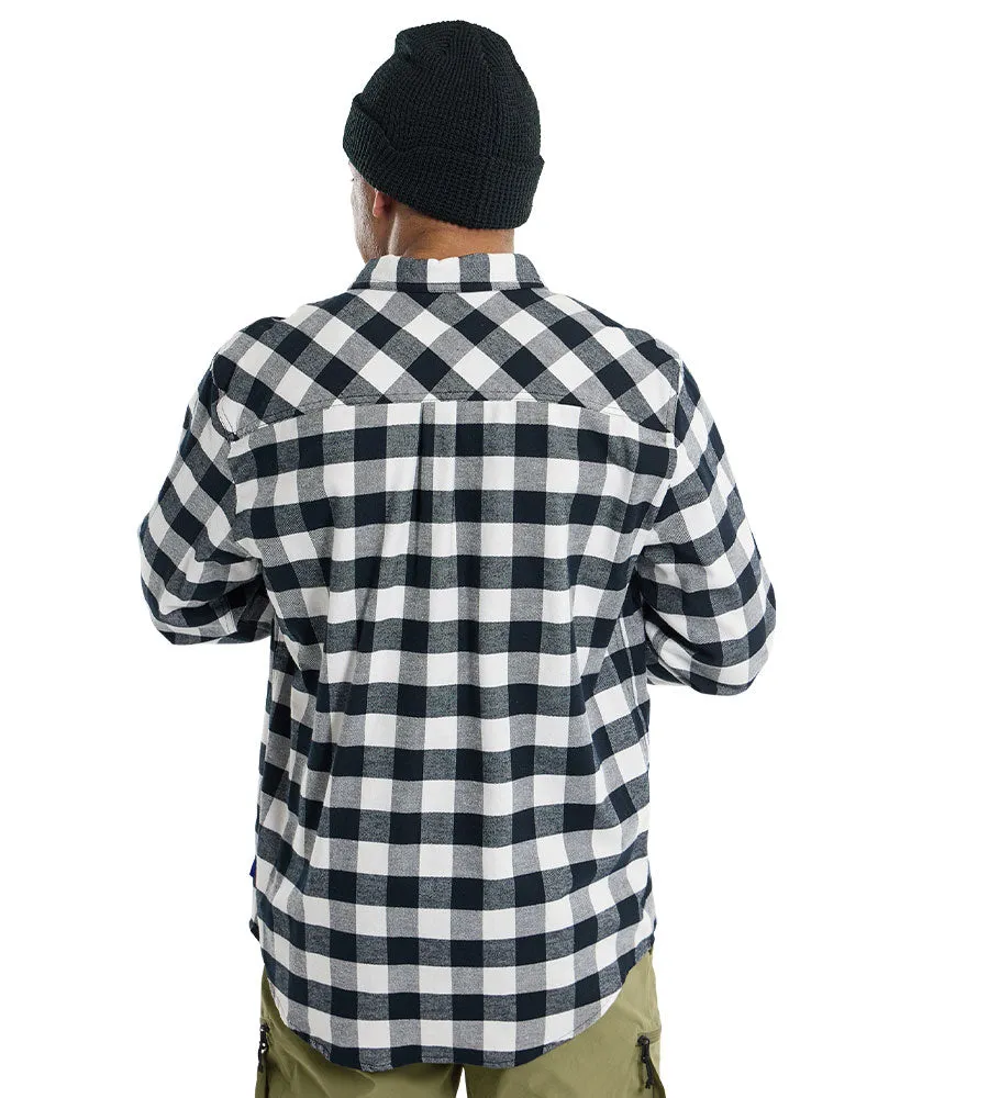 Burton Men's Favorite Long Sleeve Flannel Stout White Buffalo Plaid 2025