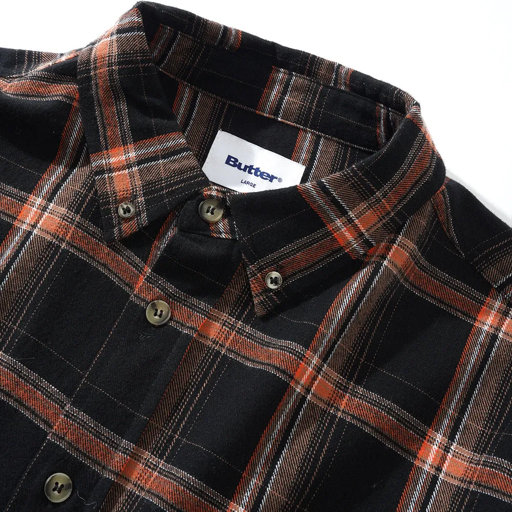 Butter Goods Bugs Flannel Shirt Black