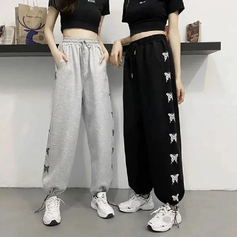 Butterfly Side Printed Jogger Sweatpants
