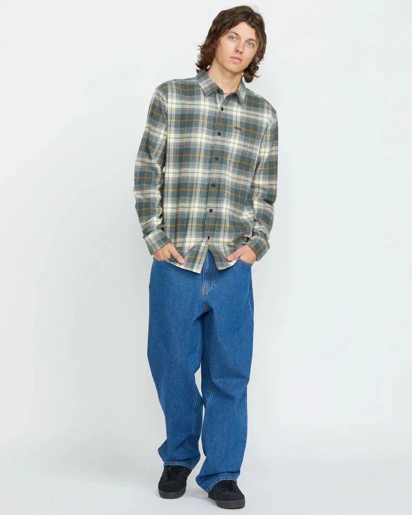 Caden Plaid Long Sleeve Shirt - Dark Slate