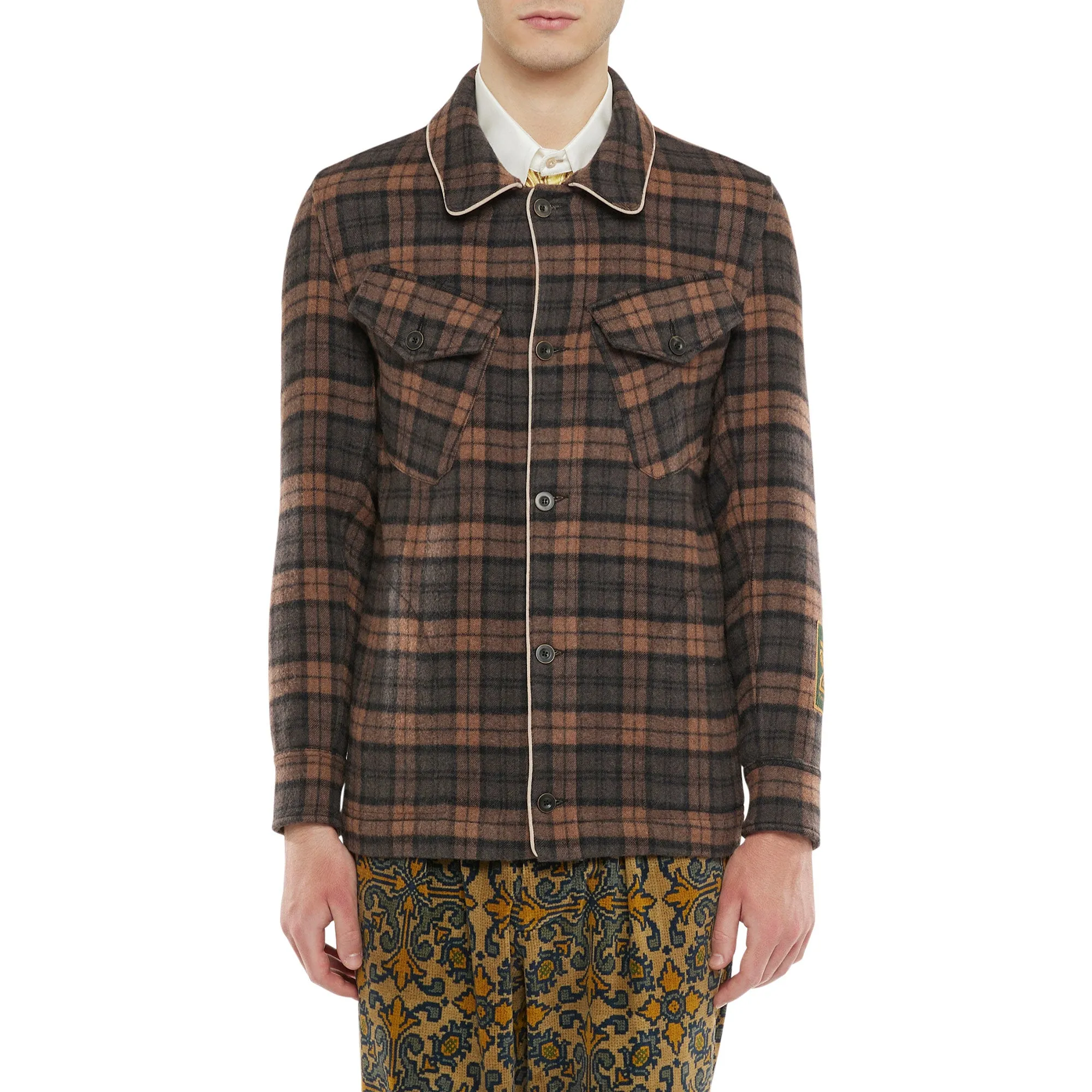 Cake Plaid Jacket - Grafitti