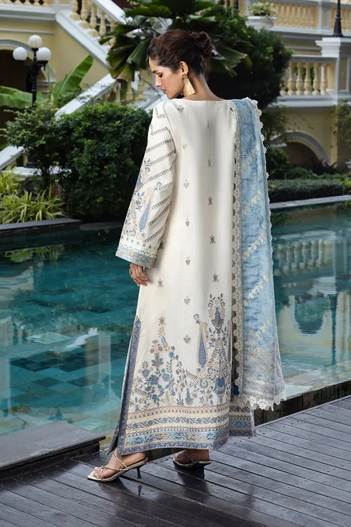 Calafia | 3Pc Unstitched Suit Jacquard Lawn 25 Seraph By Mushq