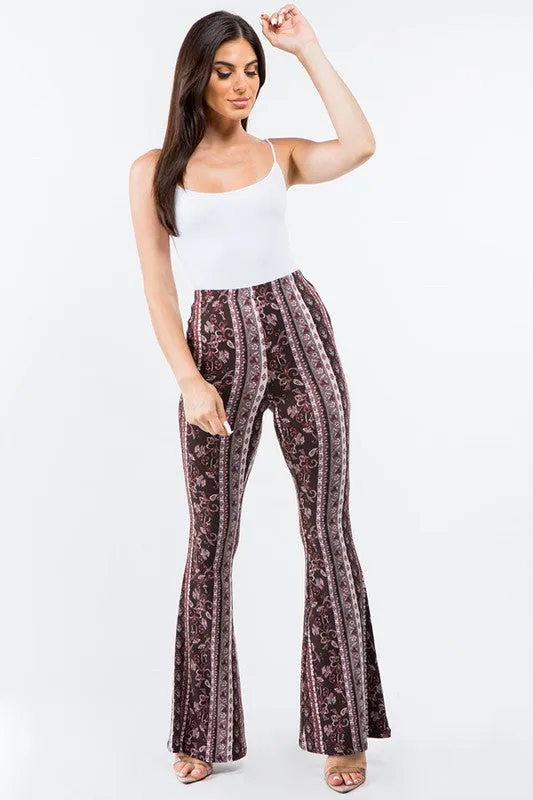 CAMMIE PRINTED FLARES COCO