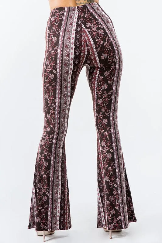 CAMMIE PRINTED FLARES COCO