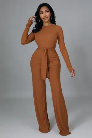 Carlie Tie Pants Set
