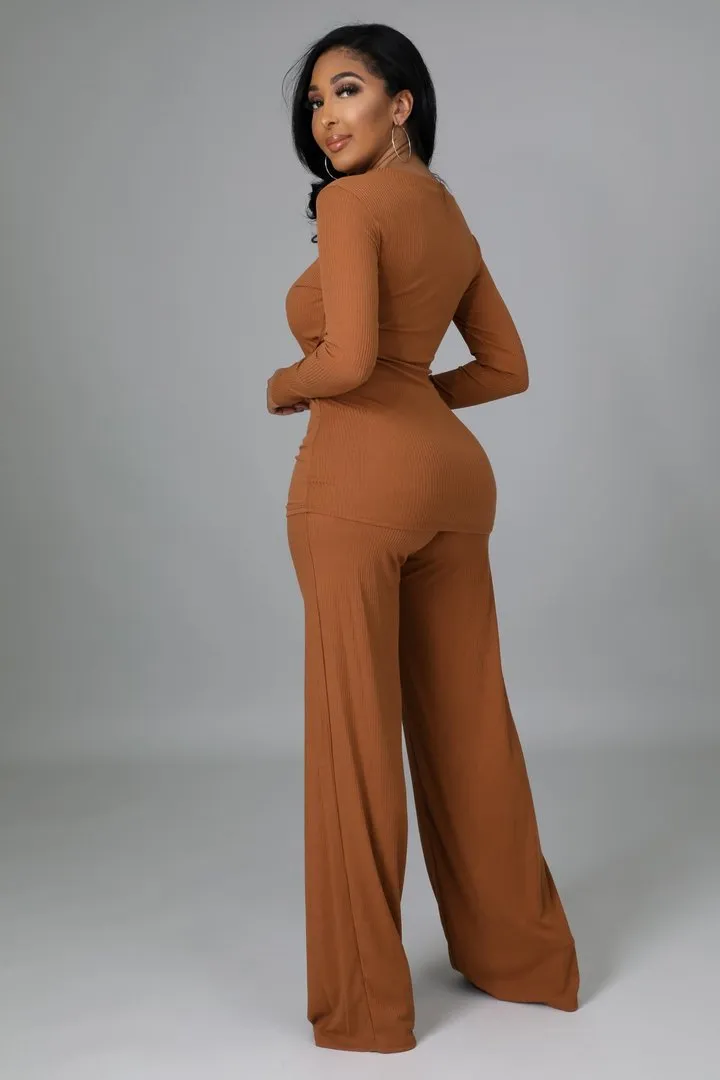 Carlie Tie Pants Set