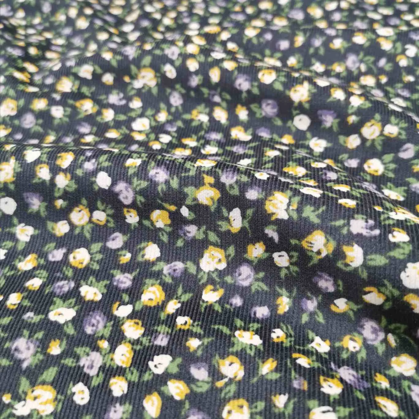 Cecily Cotton Pinwale Cord, Grey - 1.95m remnant