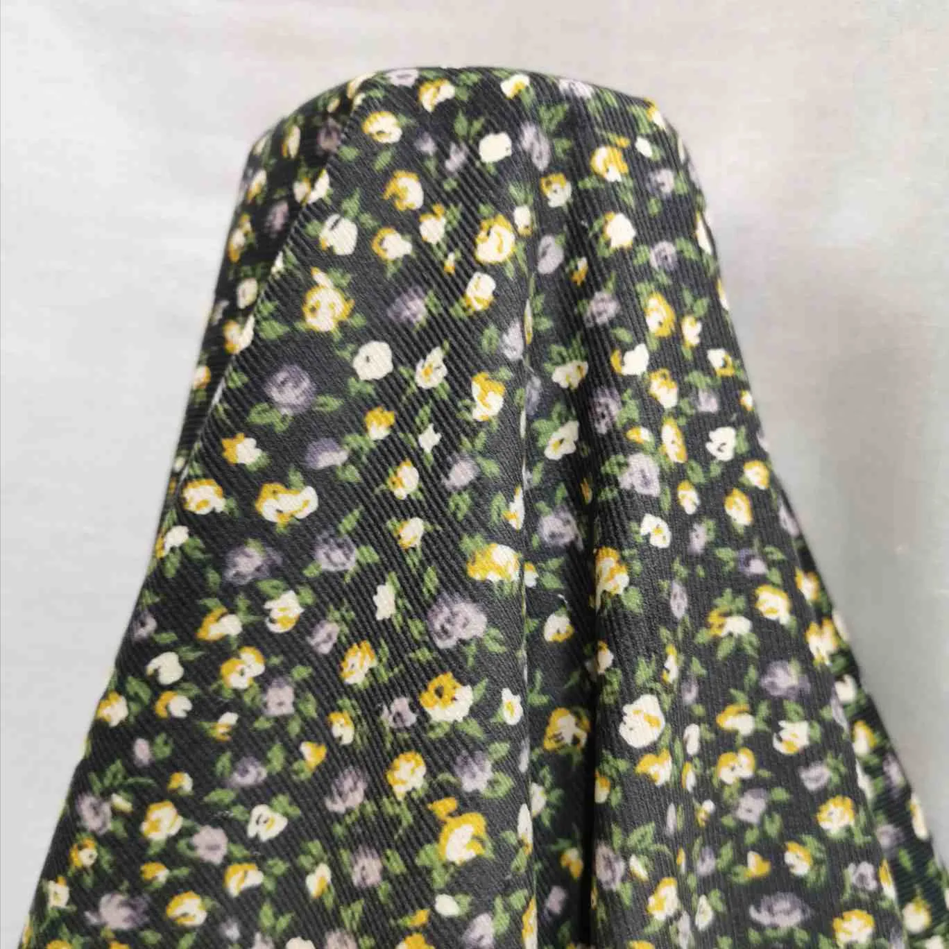 Cecily Cotton Pinwale Cord, Grey - 1.95m remnant