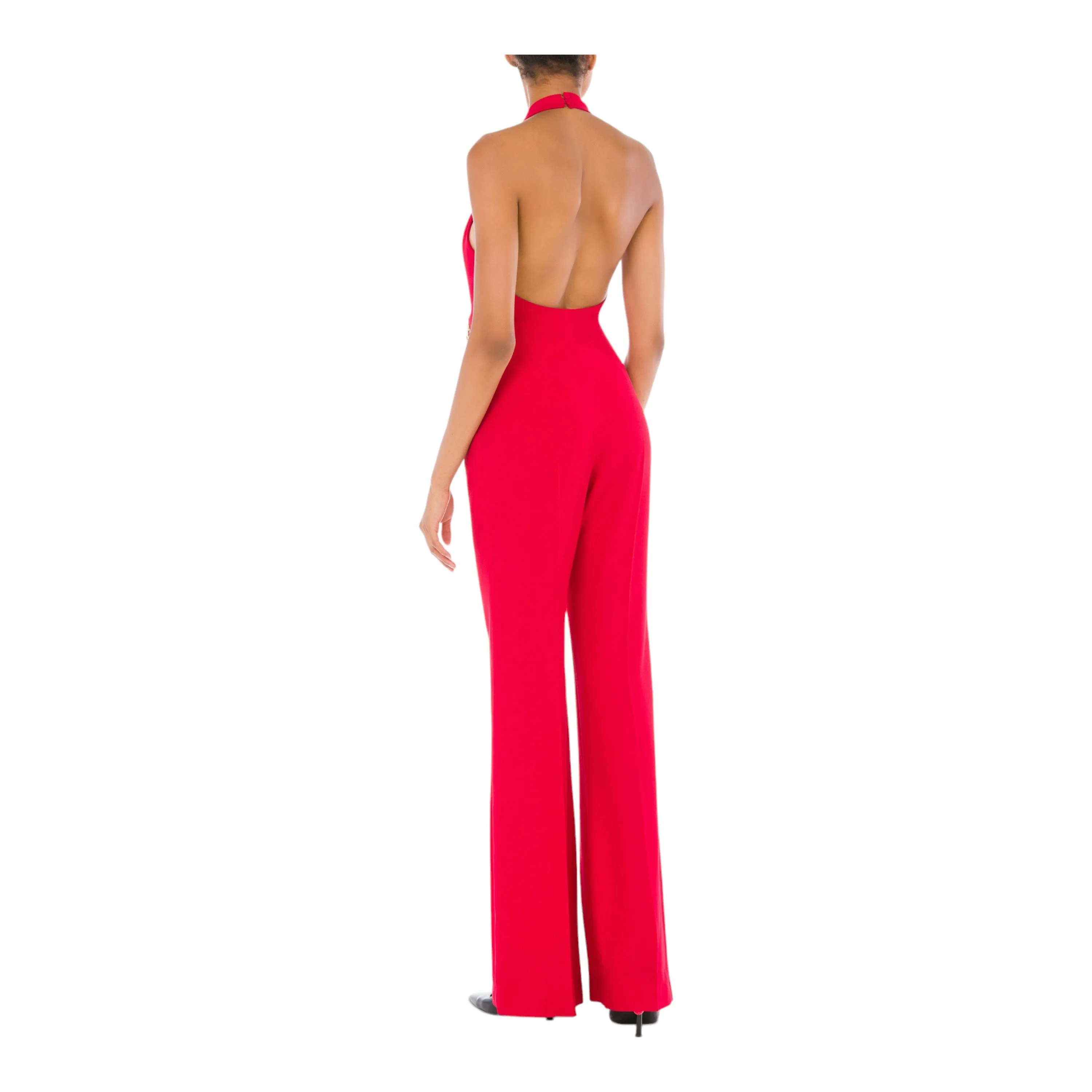 Chain & Heart Satin Enver Jumpsuit