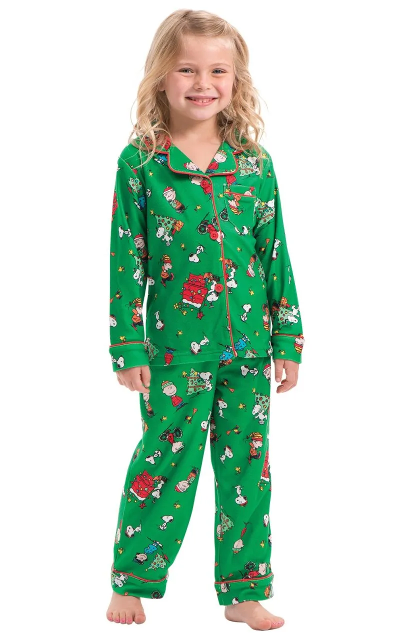 Charlie Brown Christmas Button-Front Toddler Pajamas - Final Sale