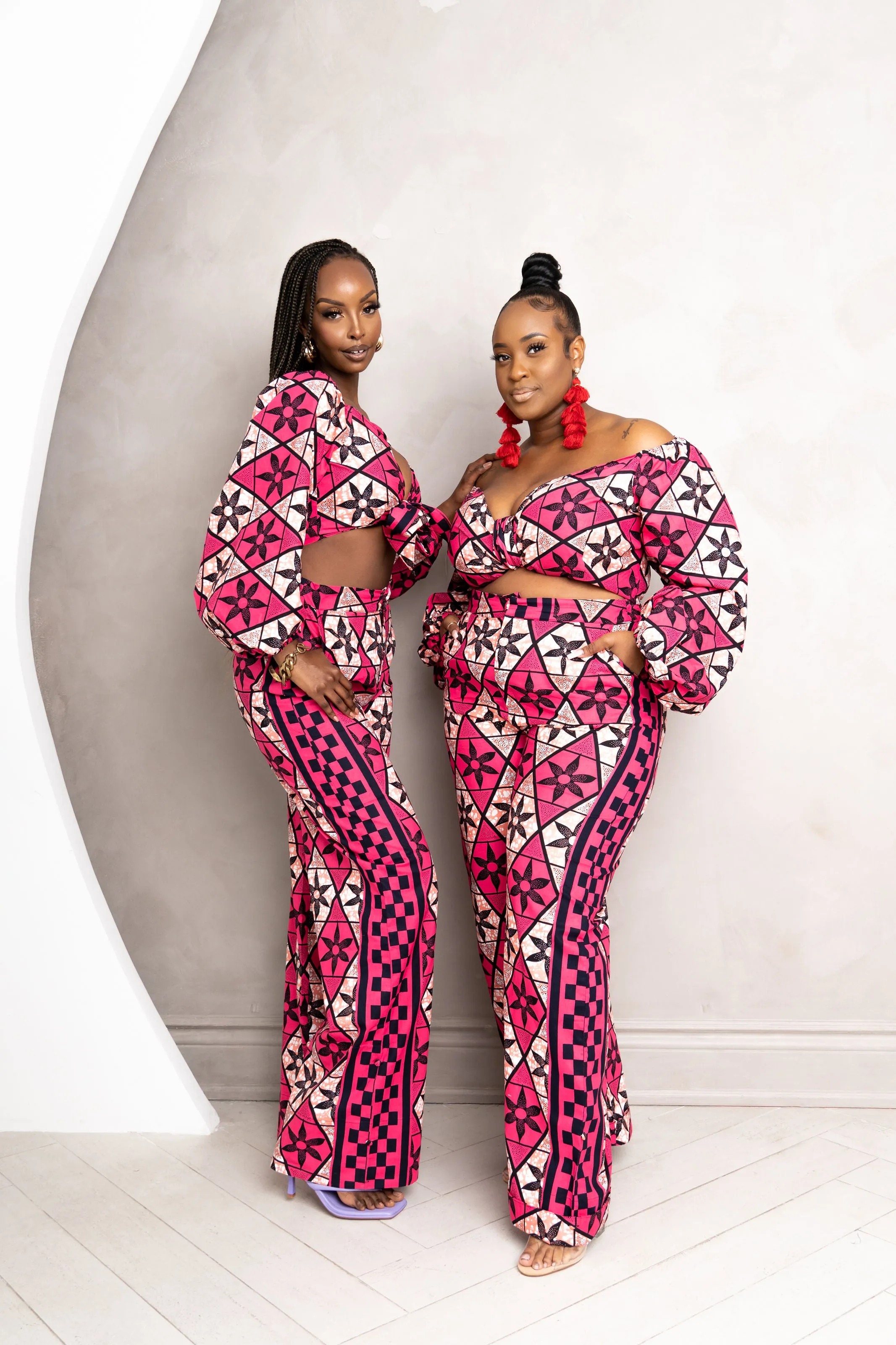 CHIDI African Print Crop Top