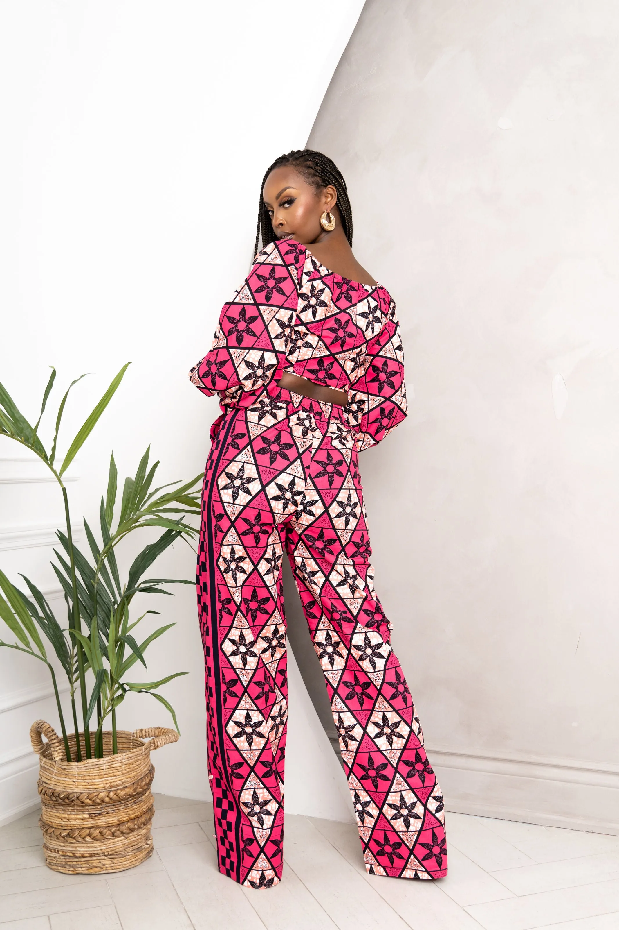 CHIDI African Print Crop Top