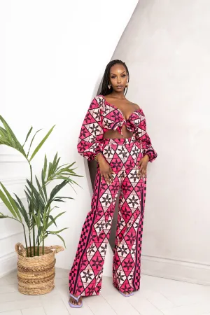 CHIDI African Print Crop Top