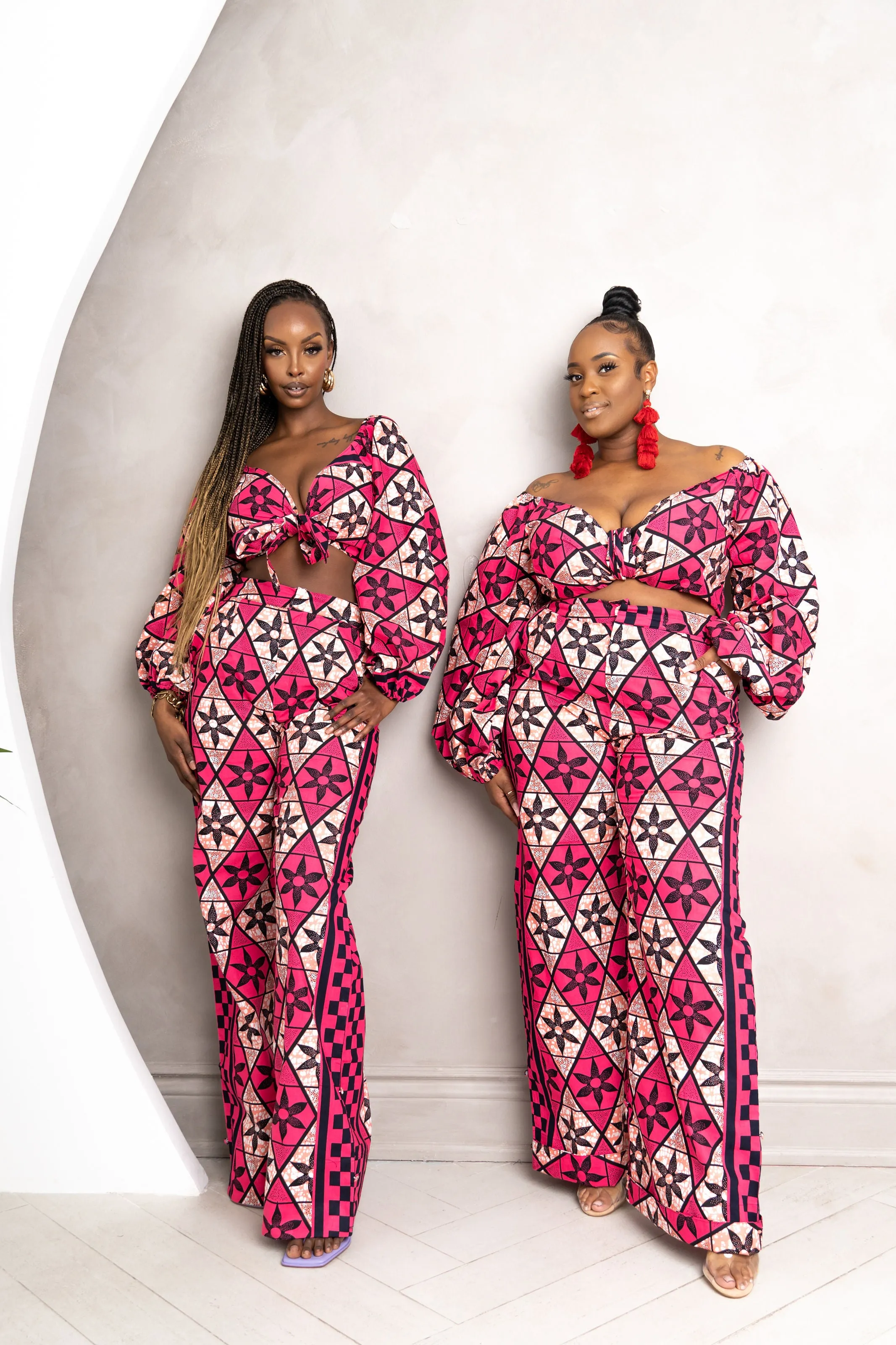 CHIDI African Print Crop Top