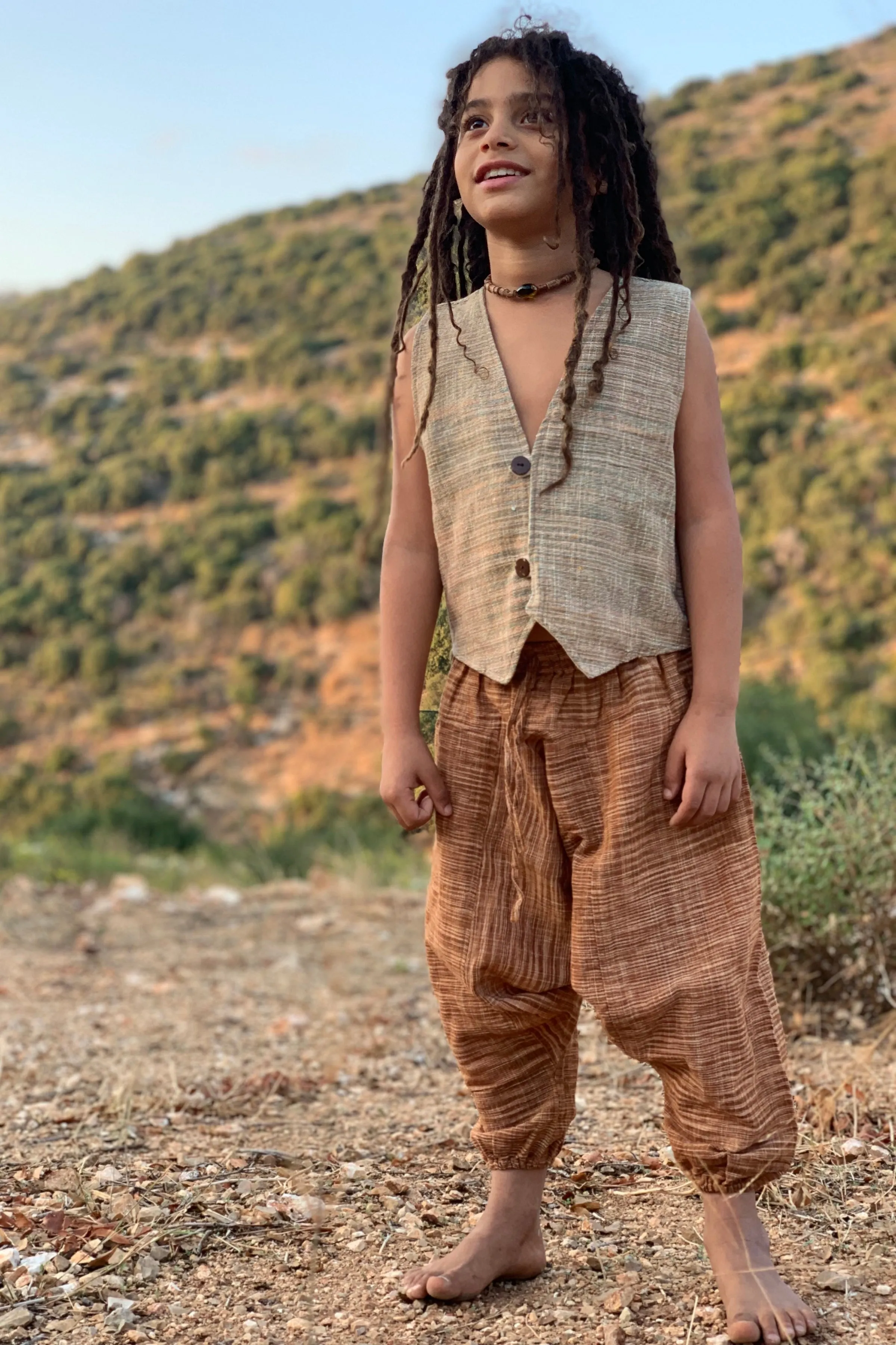 Children Harem Pants ⋗๑ Handwoven Khadi Cotton ⋗๑