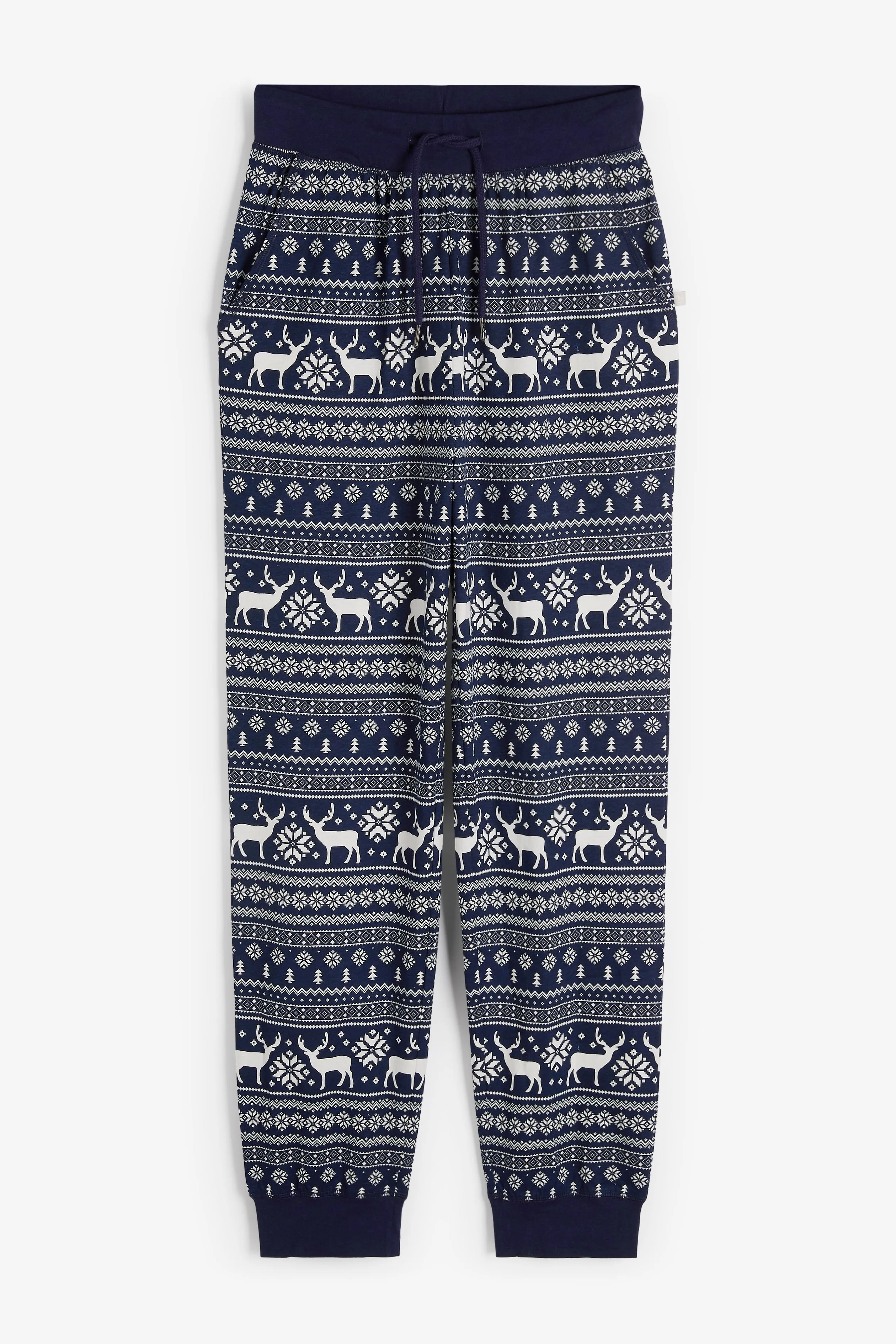 Christmas Ladies Navy Reindeer PJs