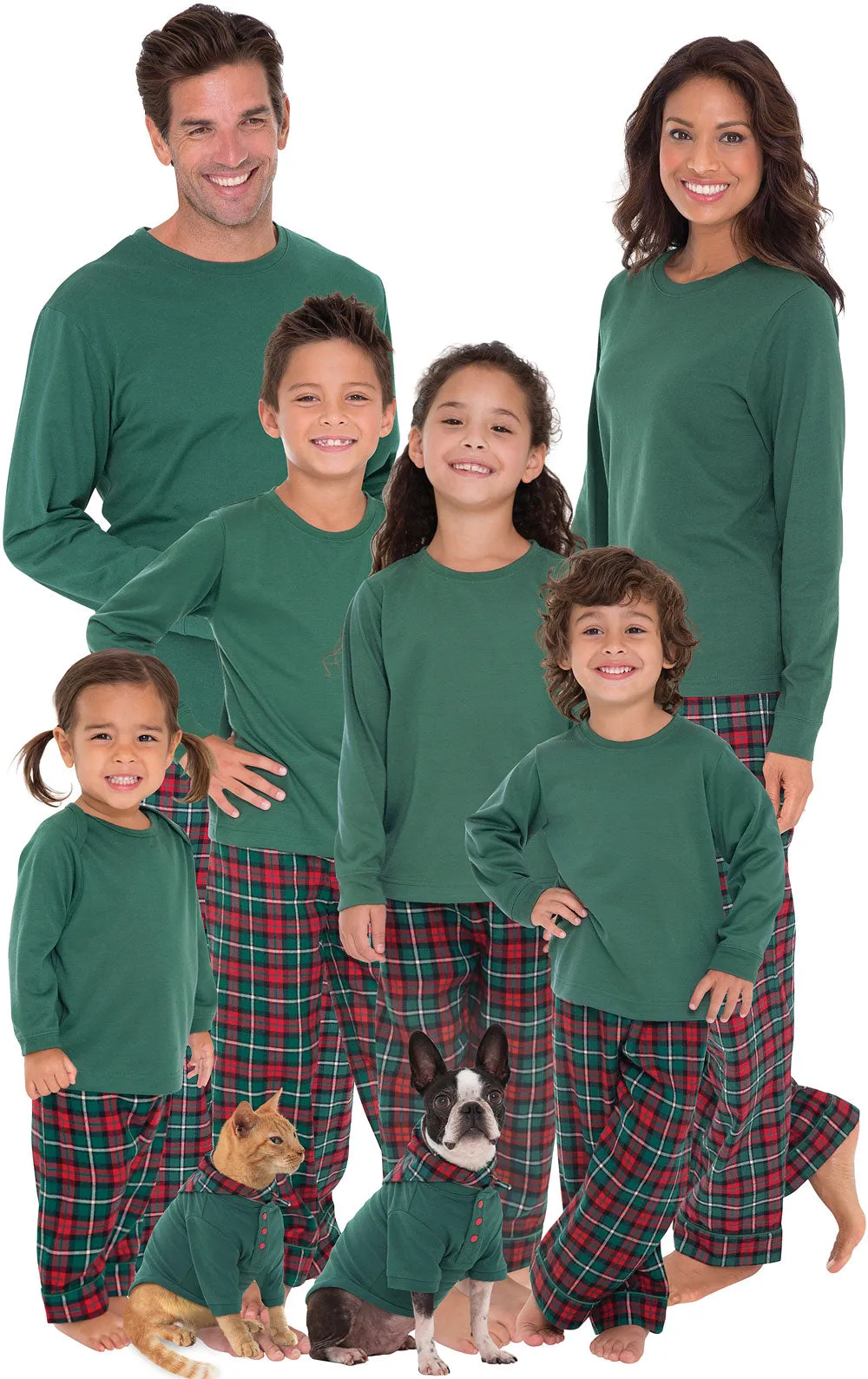 Christmas Plaid Toddler Pajamas - Family Set