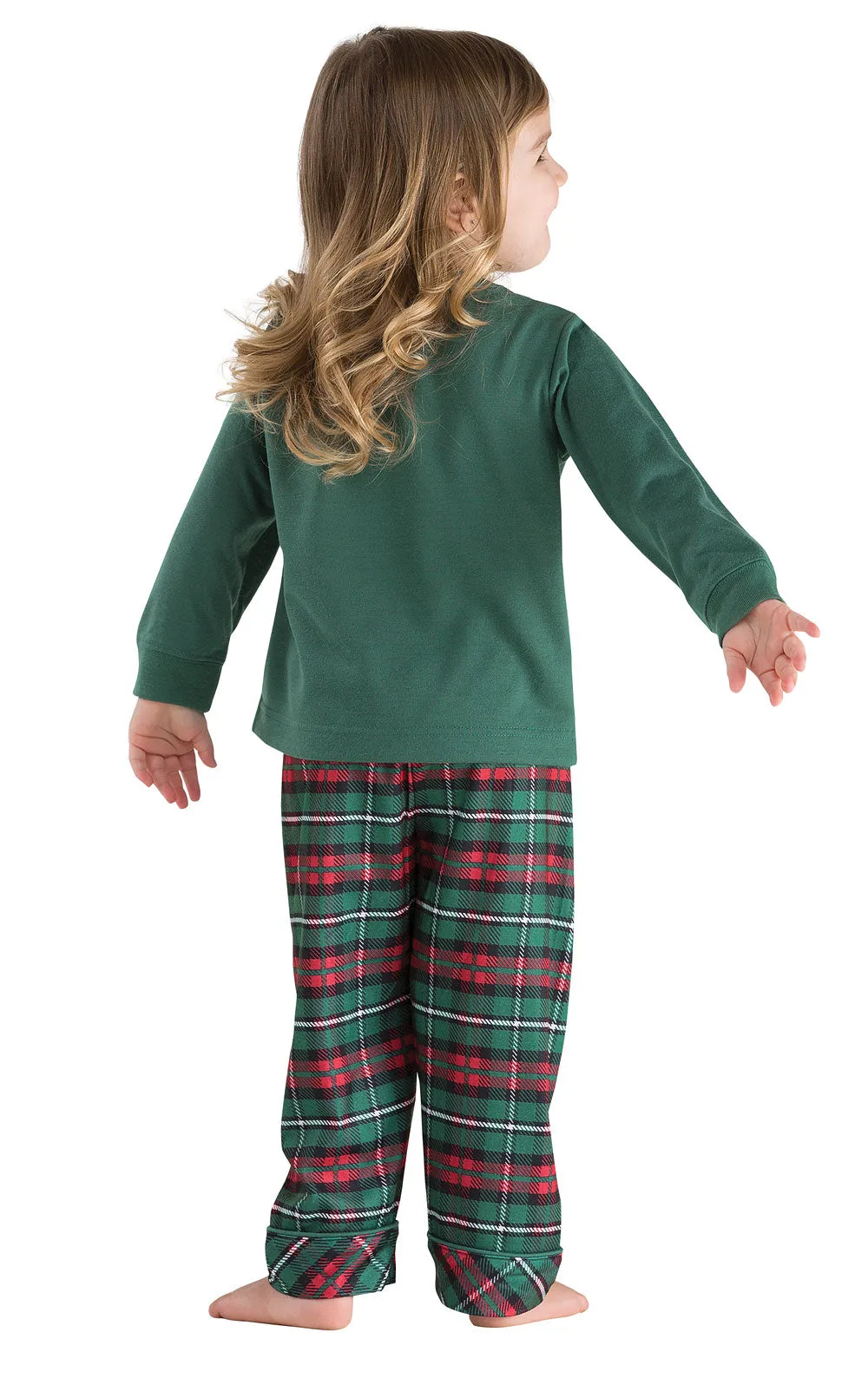 Christmas Plaid Toddler Pajamas - Family Set