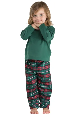 Christmas Plaid Toddler Pajamas - Family Set