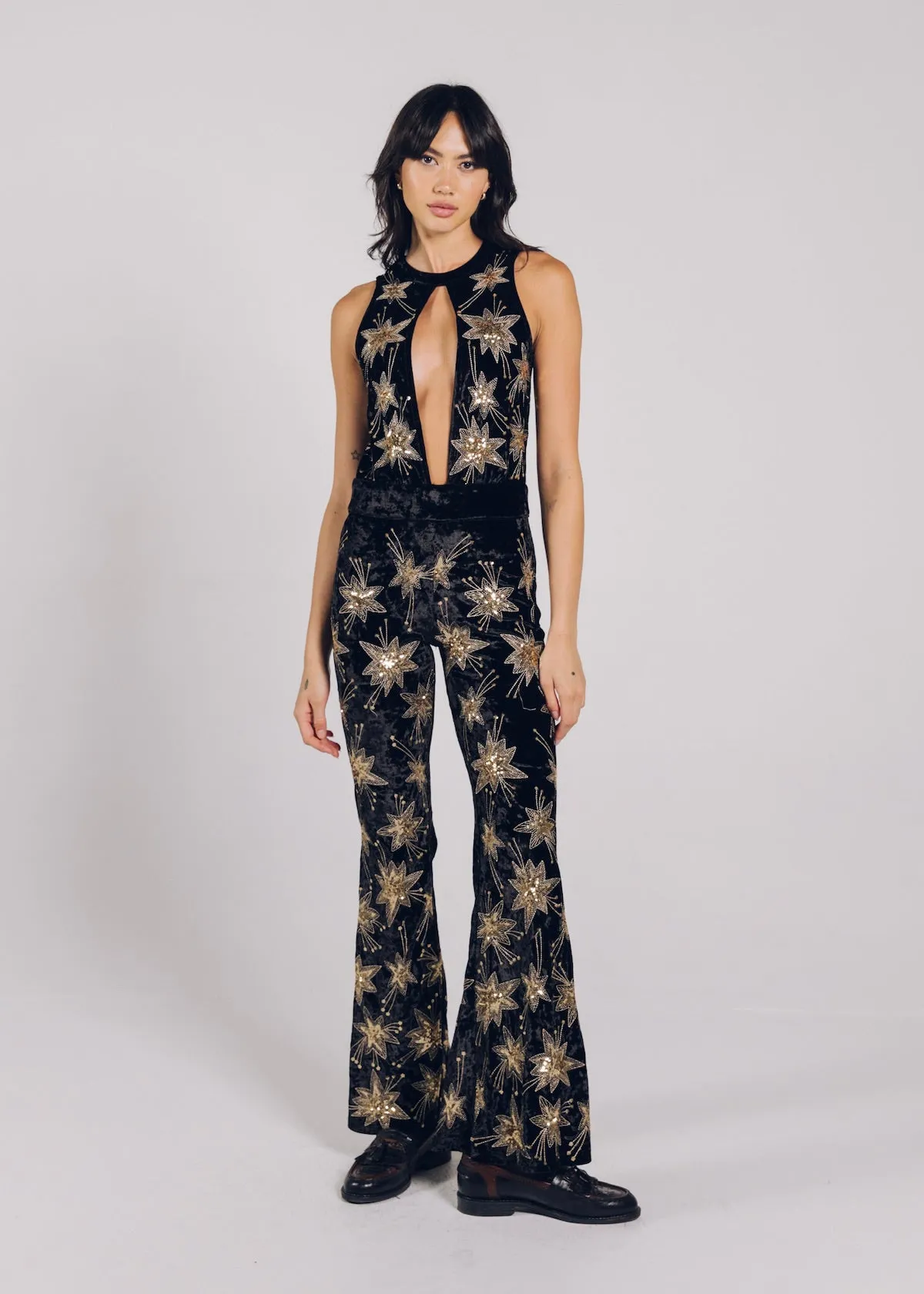CHROMATIC JUMPSUIT - BLACK