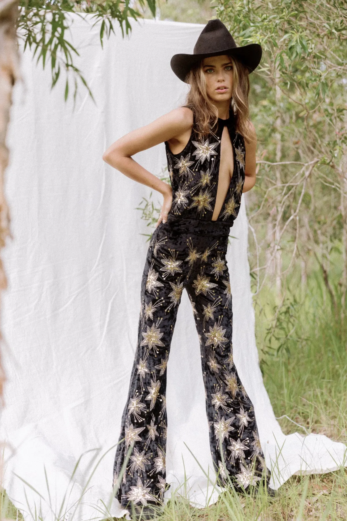 CHROMATIC JUMPSUIT - BLACK