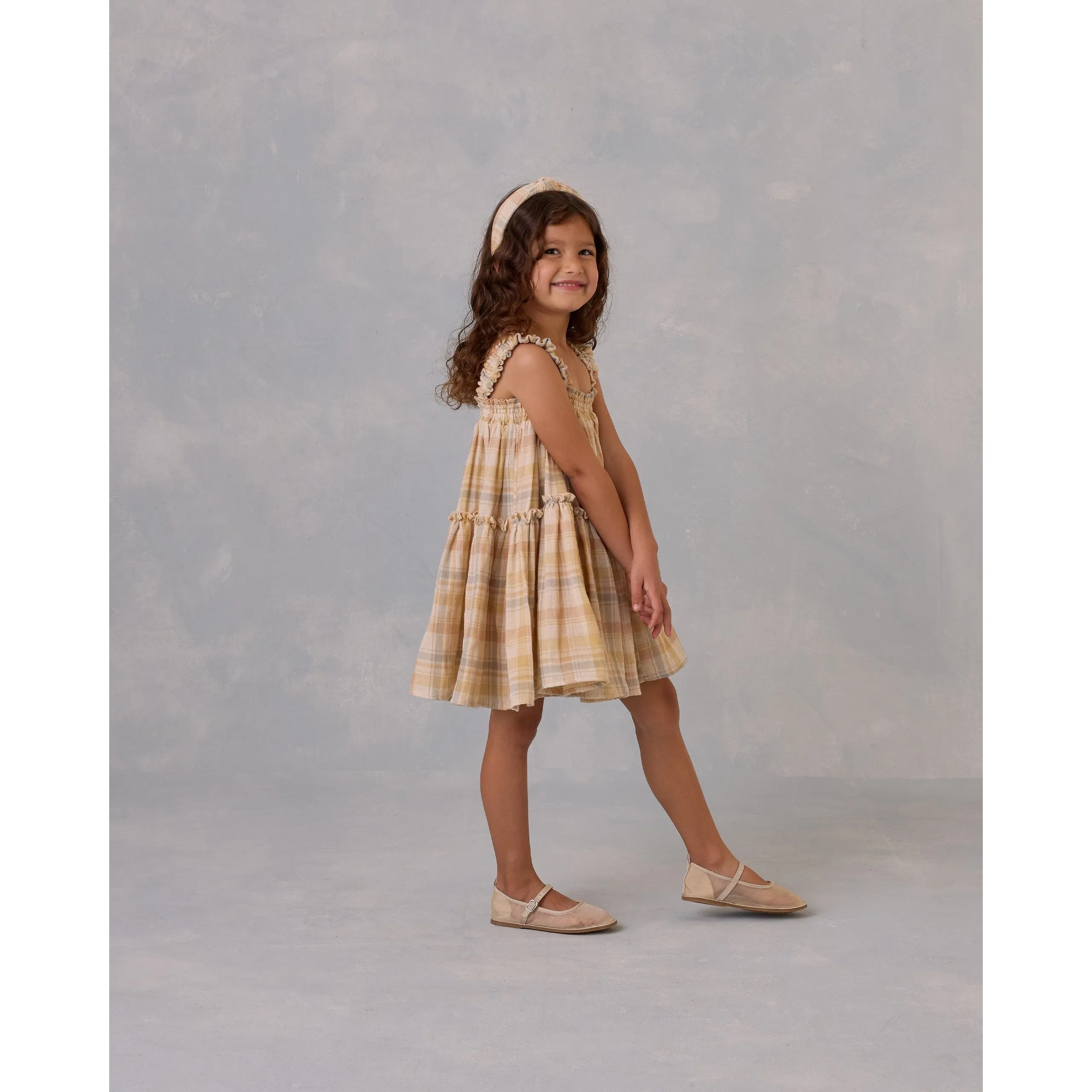 Cicily Dress || Pastel Plaid