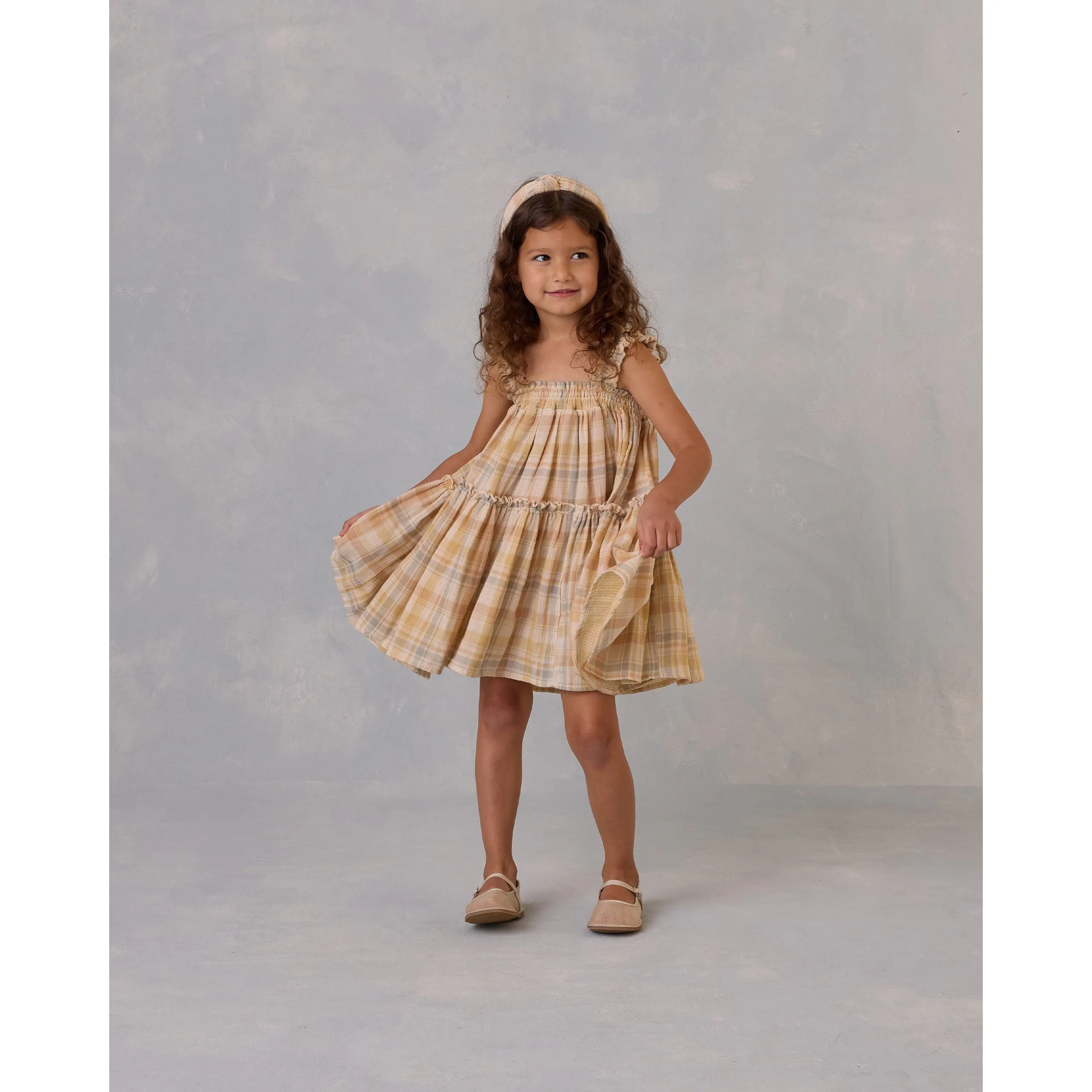 Cicily Dress || Pastel Plaid